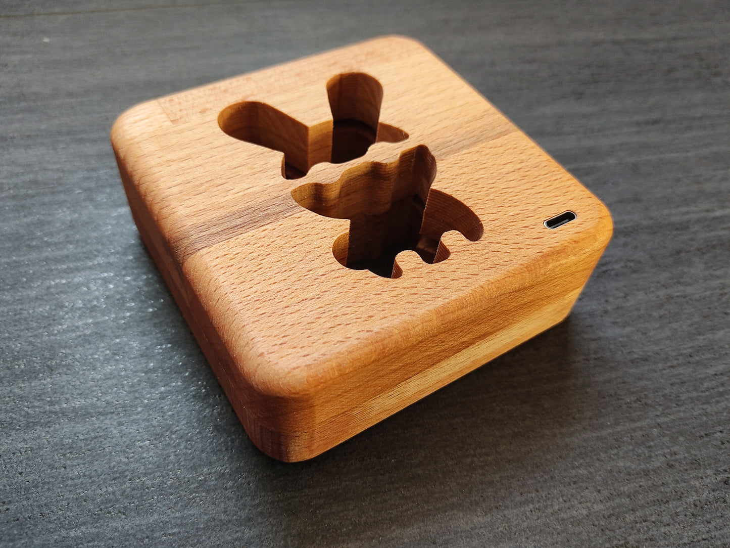 Hase (von vorne) Holz LED Nachtlicht / Dekoration