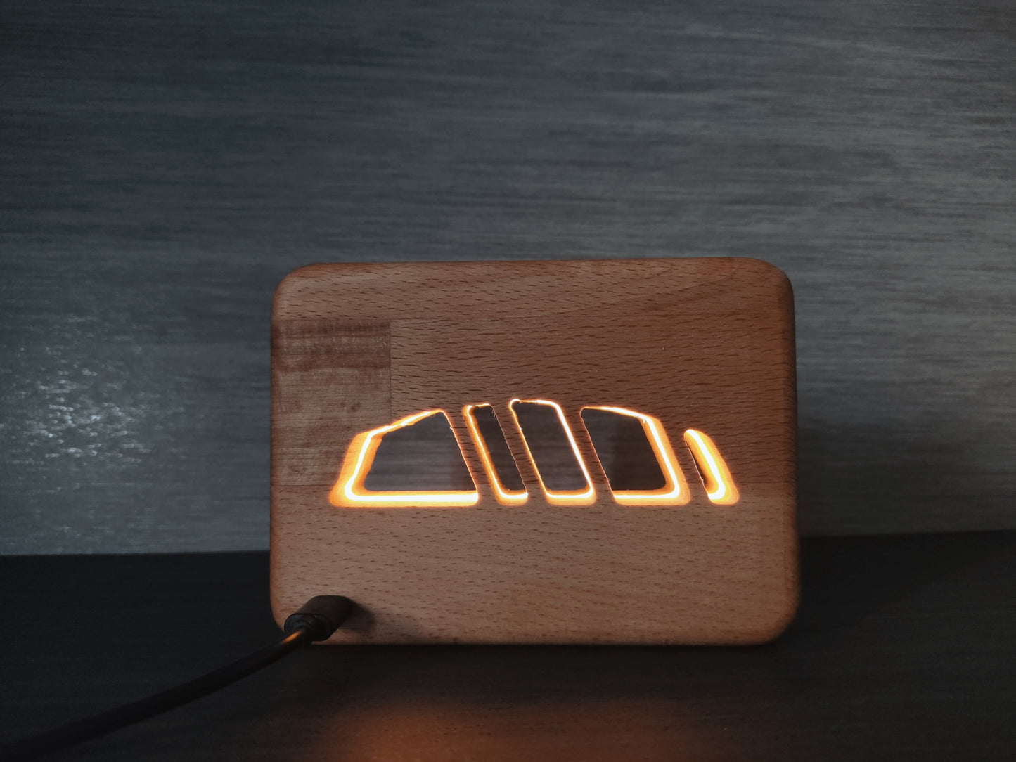 Uluru / Ayers Rock Australien Holz LED Nachtlicht / Dekoration