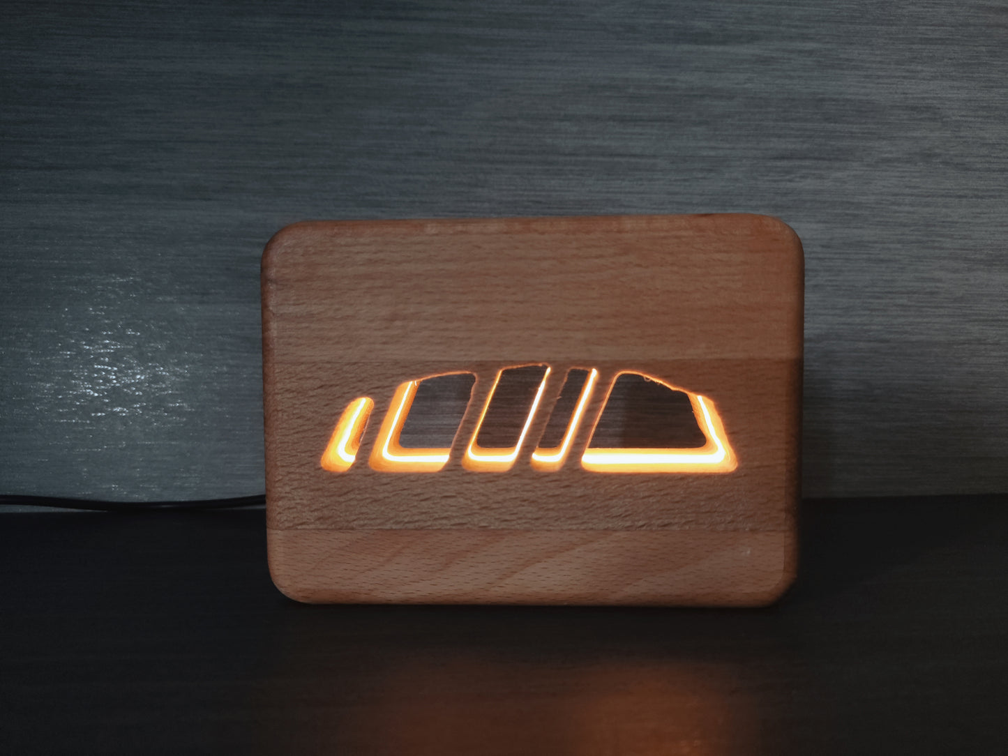 Uluru / Ayers Rock Australien Holz LED Nachtlicht / Dekoration