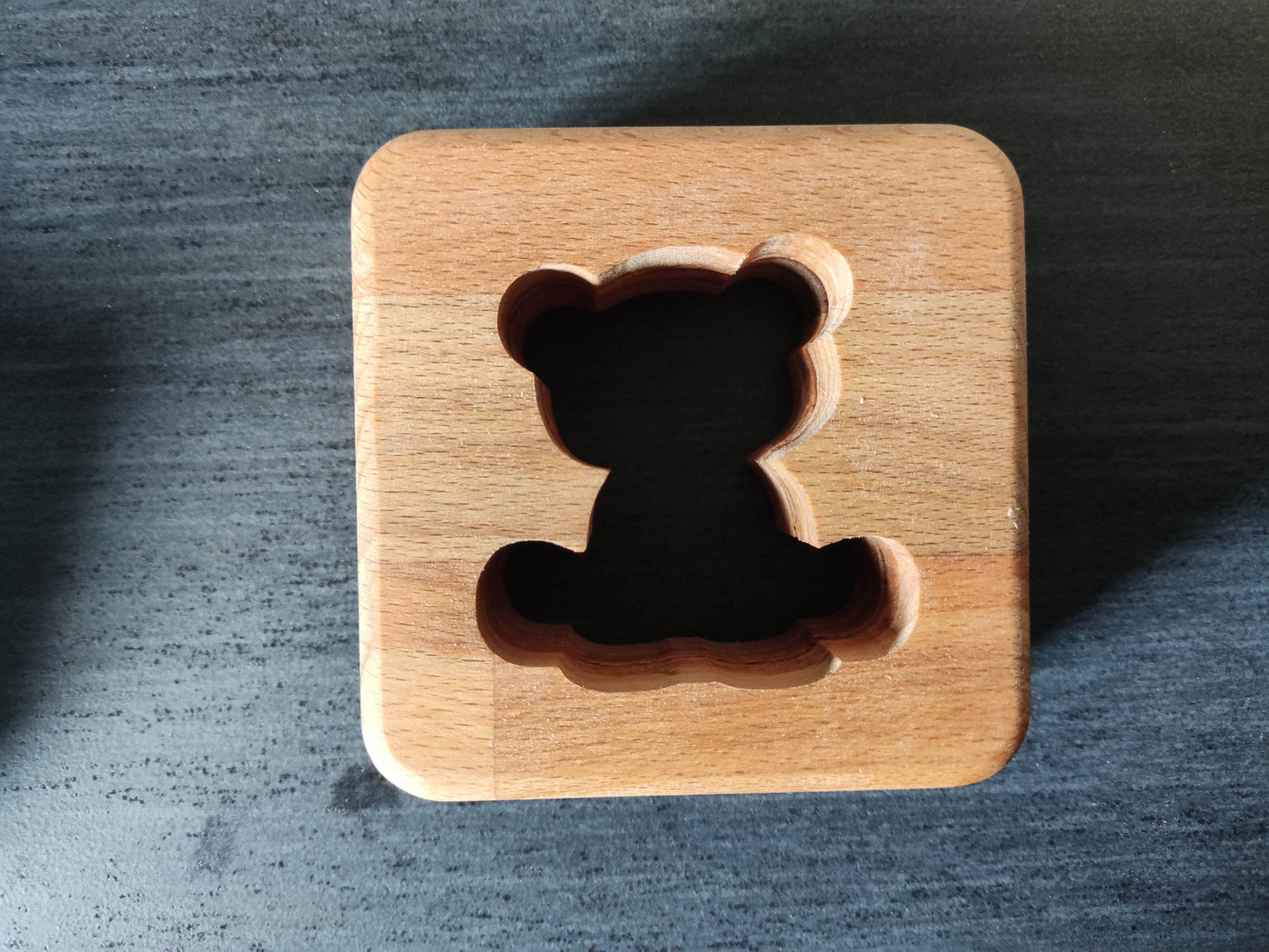 Teddybär Holz LED Nachtlicht / Dekoration mit Fernbedienung / Farbsteuerung