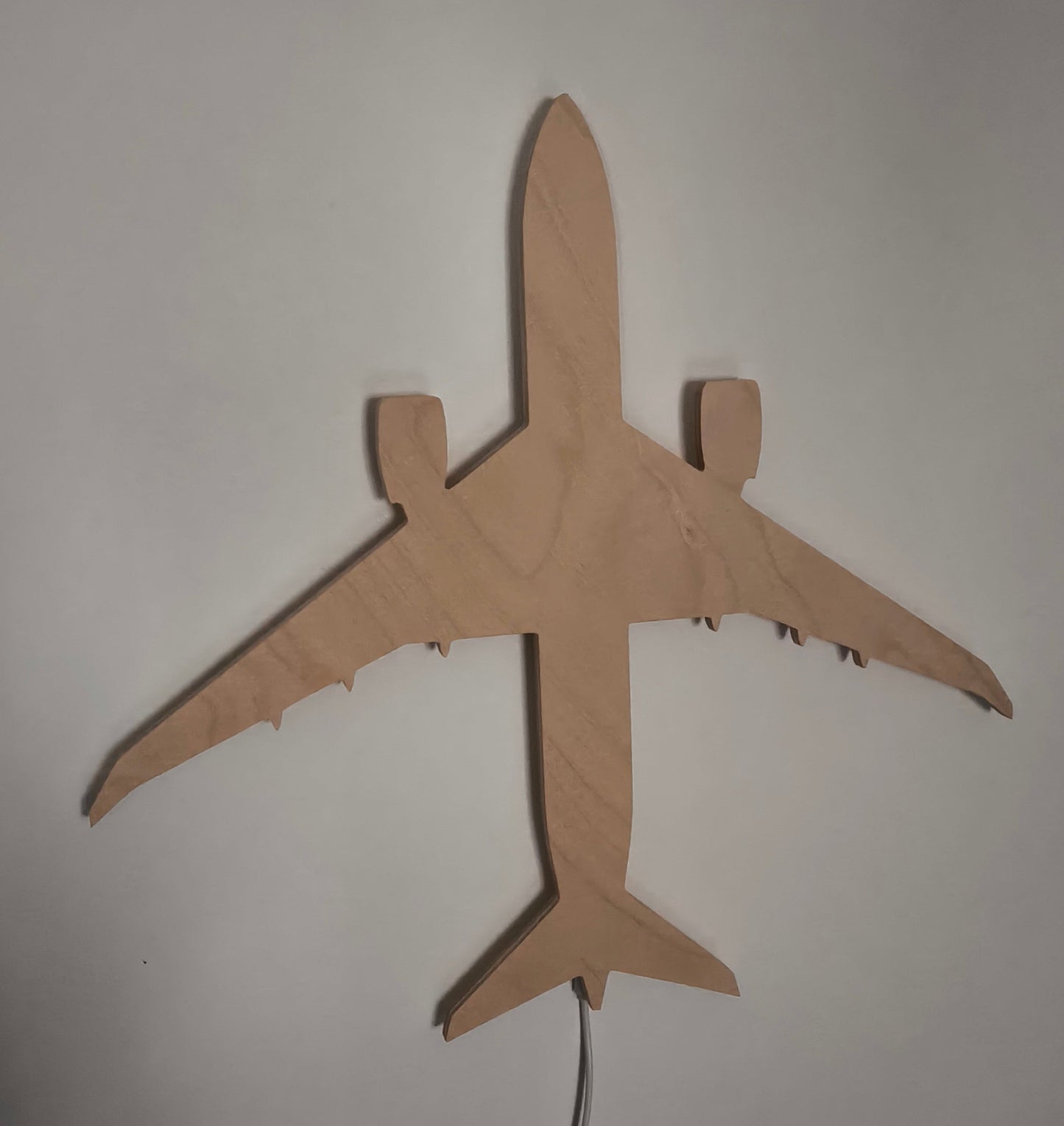 Boeing B787 Dreamliner Holz LED Wanddekoration / Nachtlicht