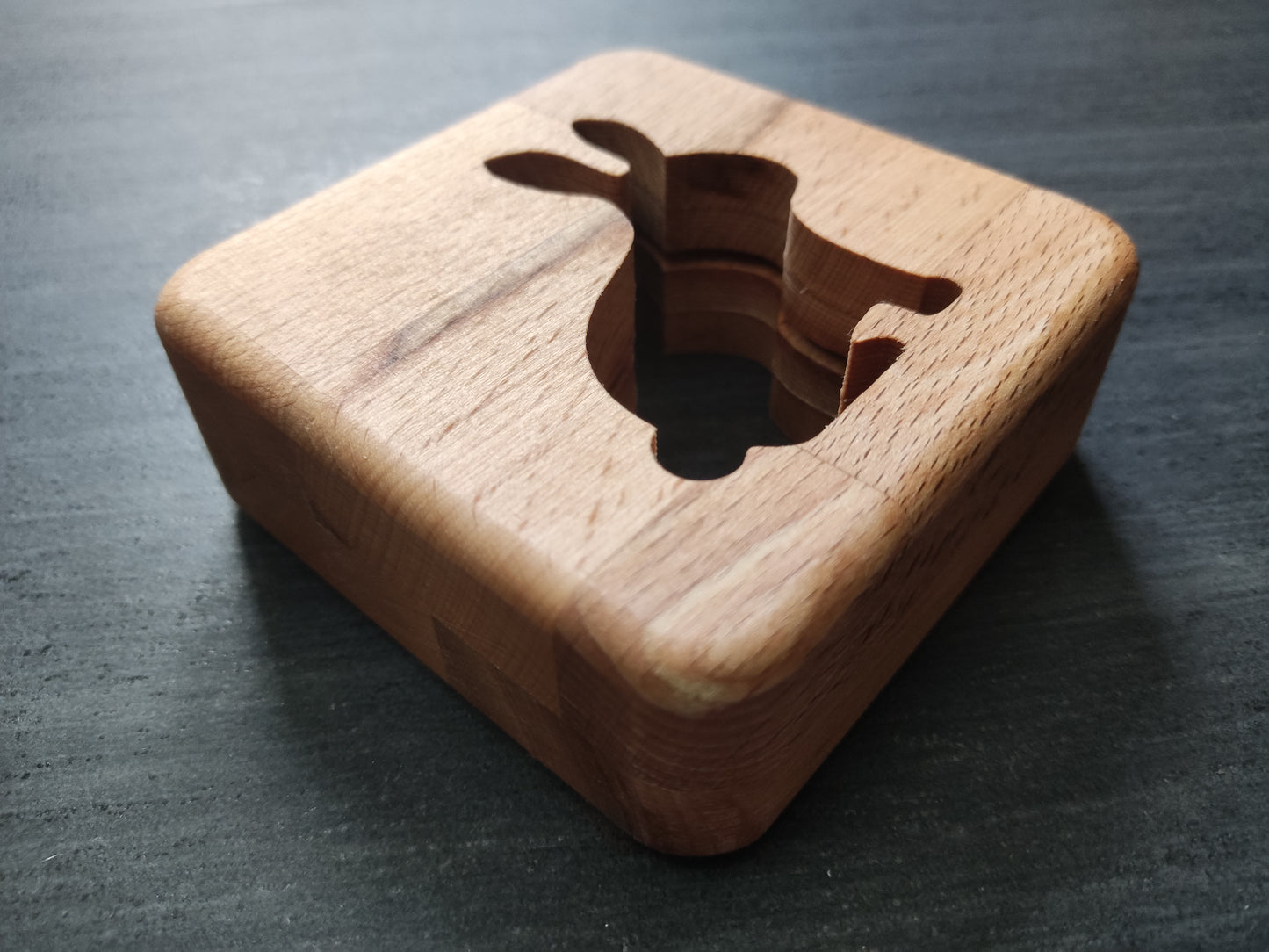 Hase (sitzend) Holz LED Nachtlicht / Dekoration