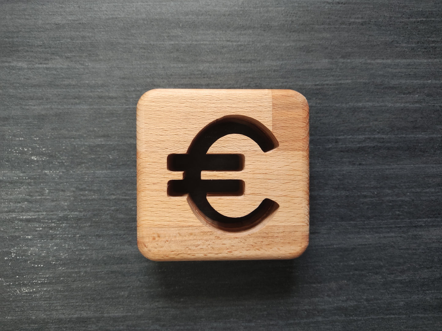 Euro Zeichen Holz LED Nachtlicht / Dekoration