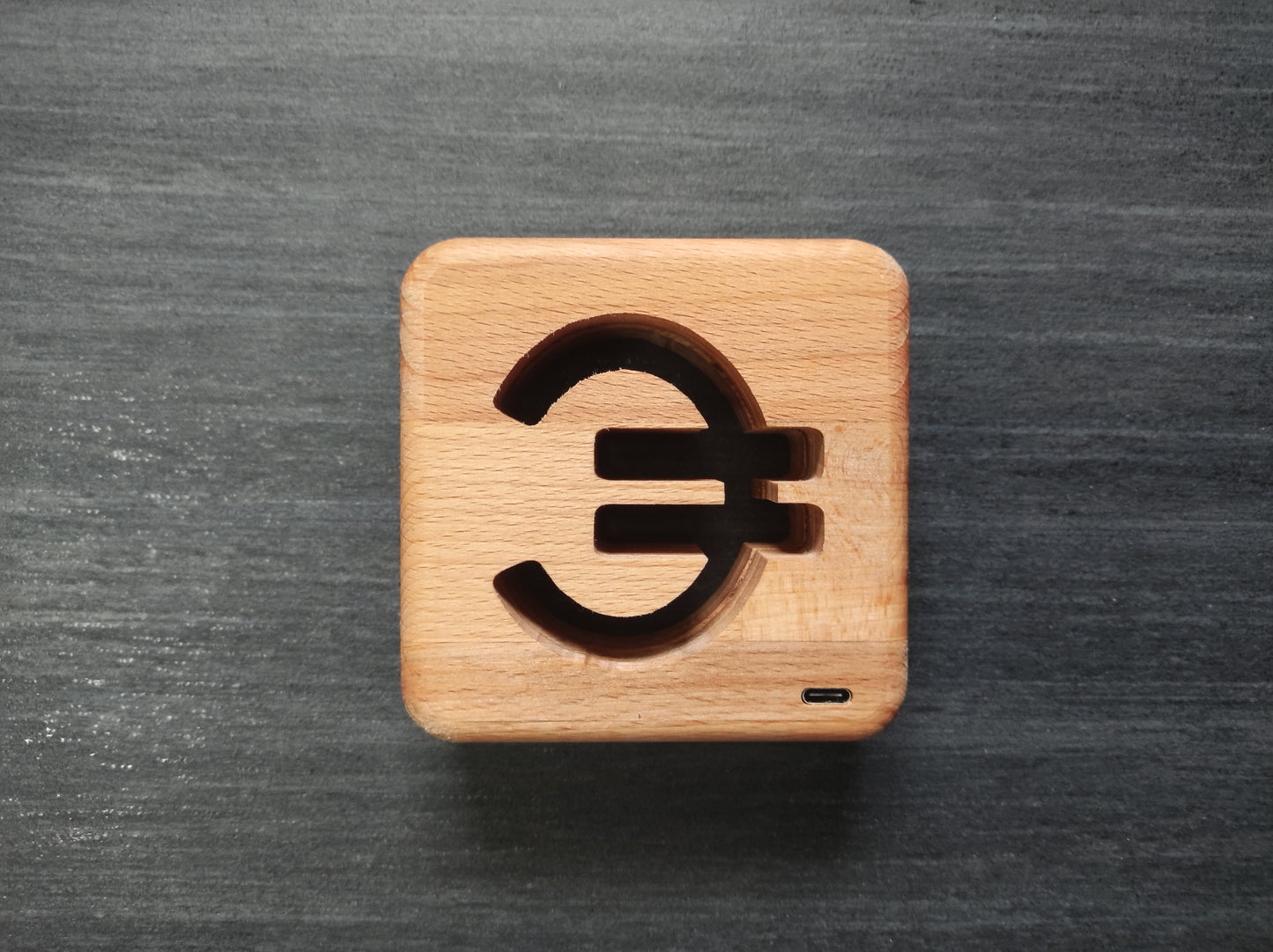 Euro Zeichen Holz LED Nachtlicht / Dekoration