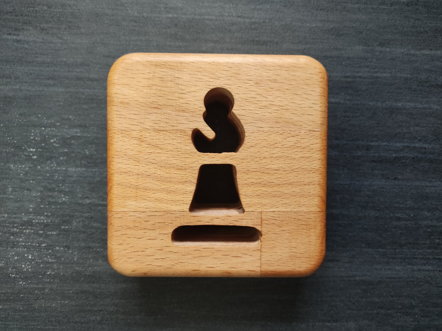 Schach Läufer Holz LED Nachtlicht / Dekoration
