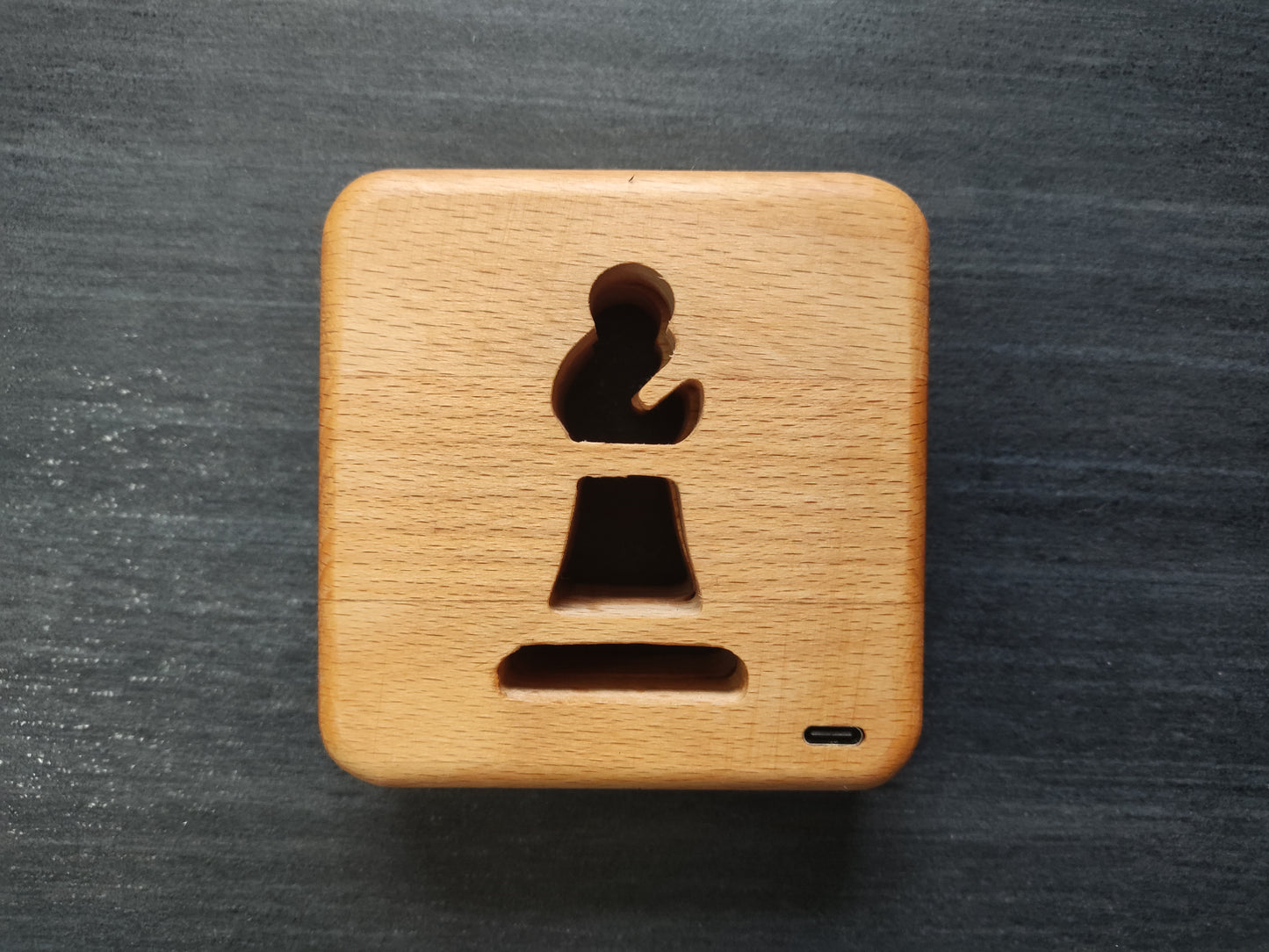 Schach Läufer Holz LED Nachtlicht / Dekoration