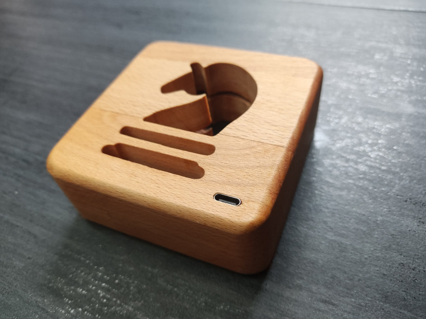 Schach Springer Holz LED Nachtlicht / Dekoration