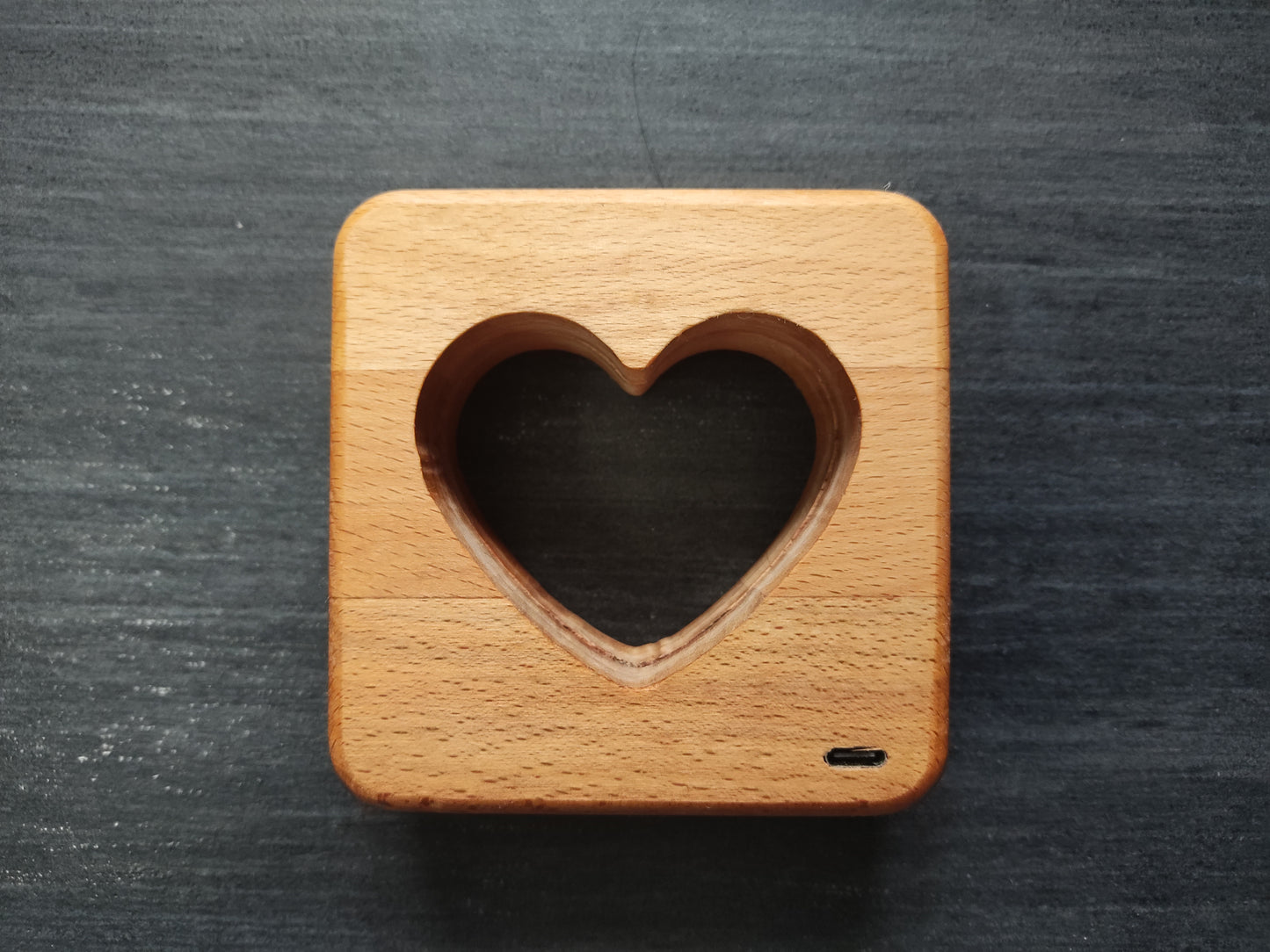 Herz Holz LED Nachtlicht / Dekoration