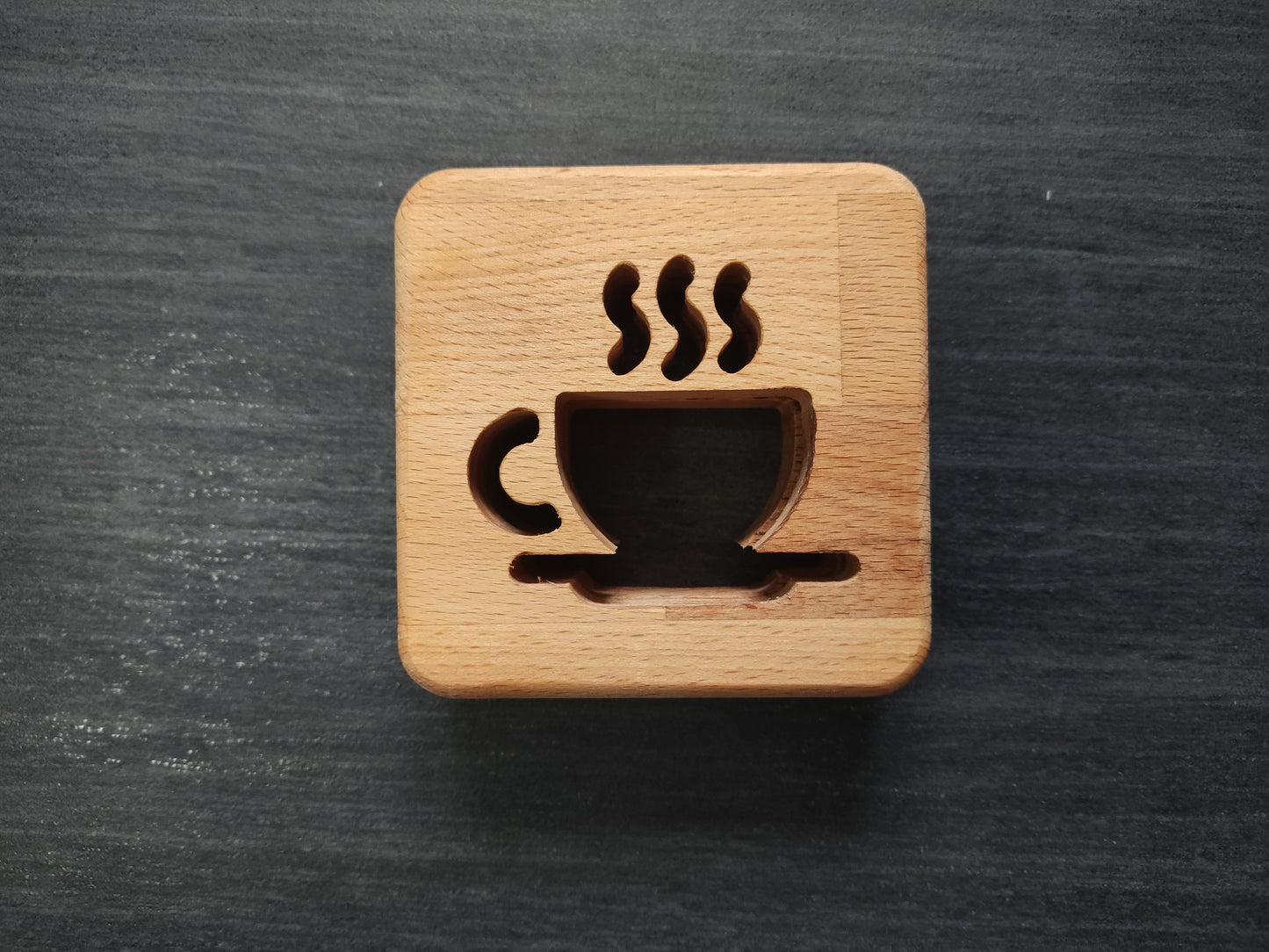 Kaffee / Cafe Holz LED Nachtlicht / Dekoration mit Fernbedienung / Farbsteuerung