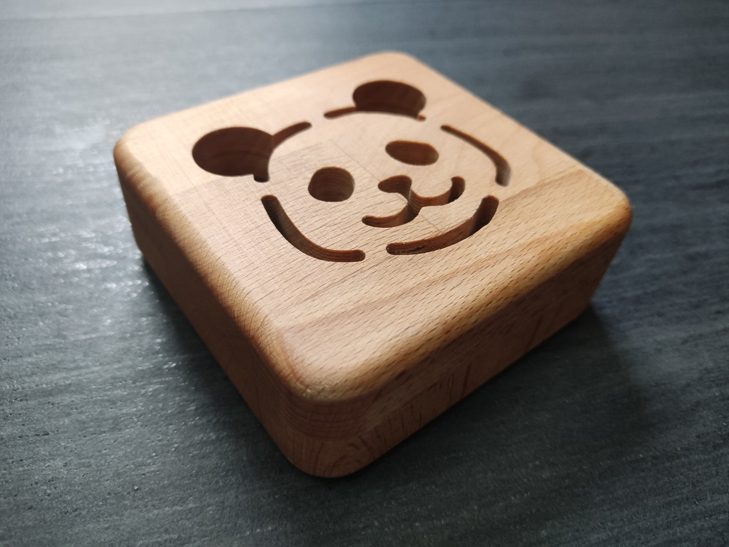 Panda Bär Holz LED Nachtlicht / Dekoration