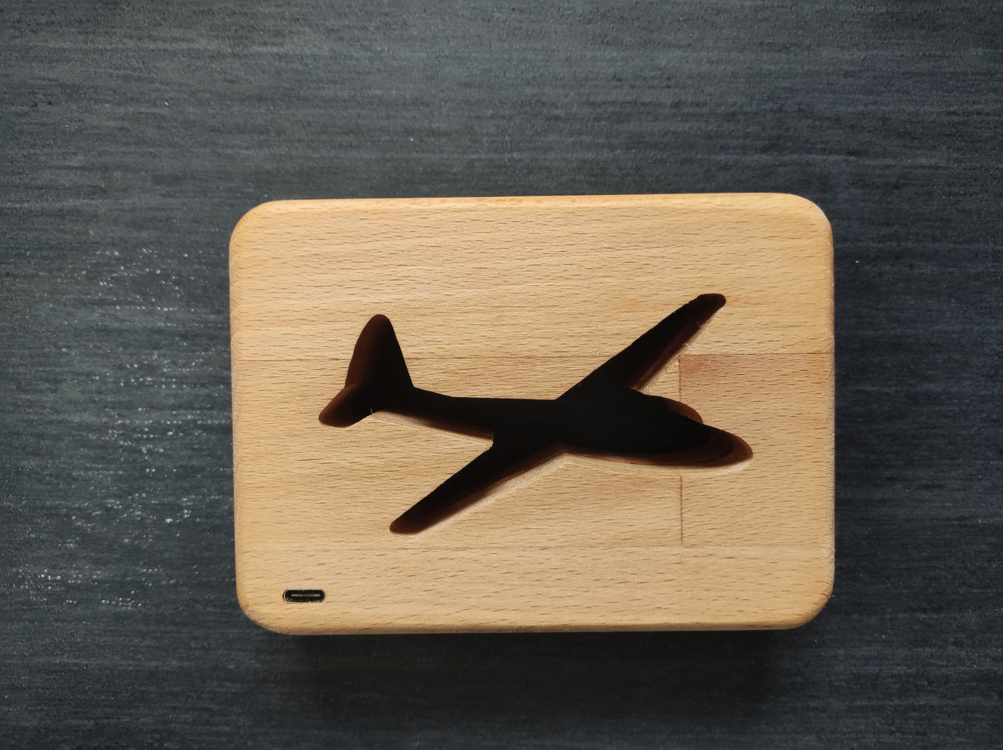 Segelflugzeug Holz LED Nachtlicht / Dekoration