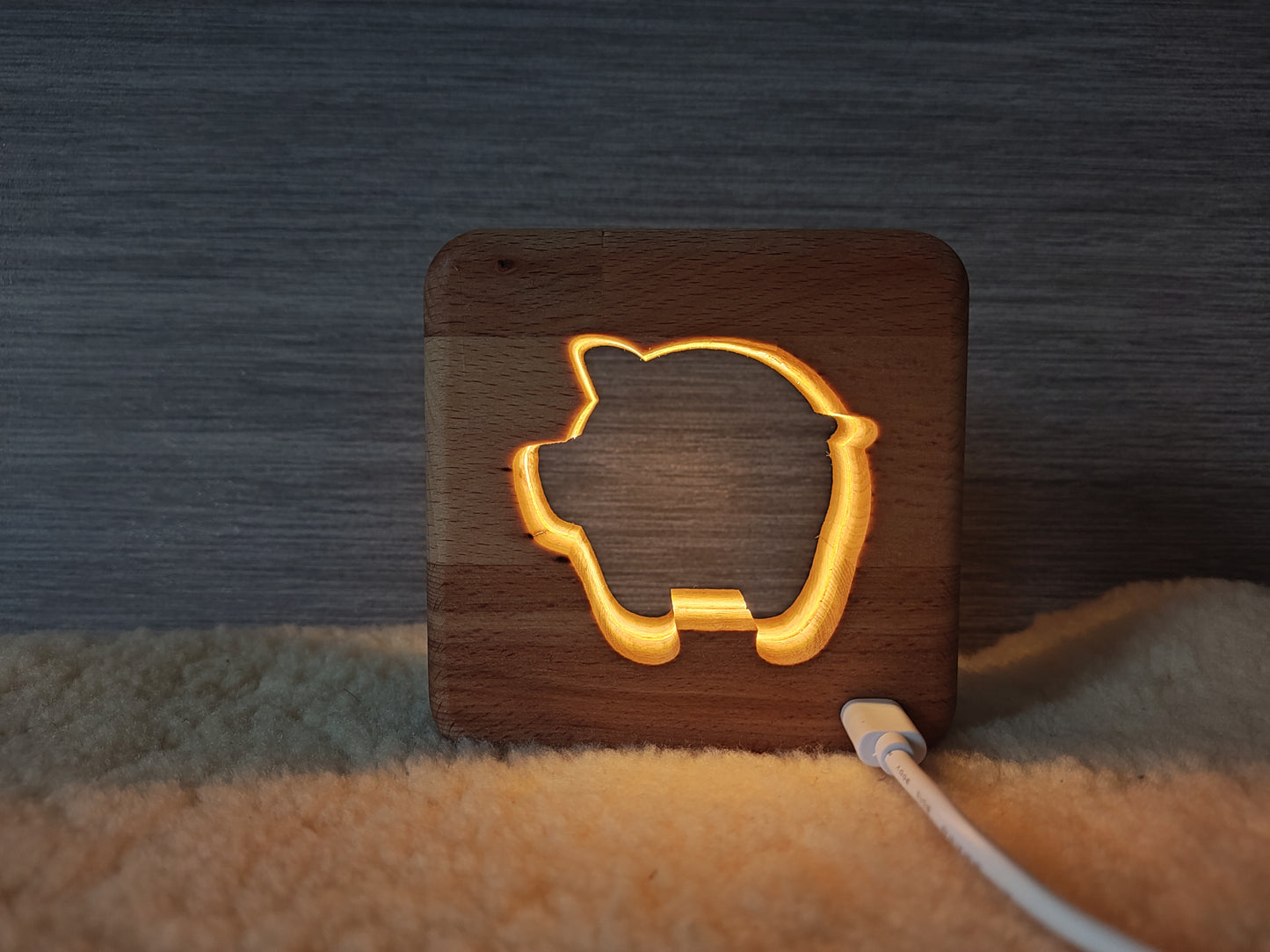 Pig / Piggy (side) LED Nightlamp