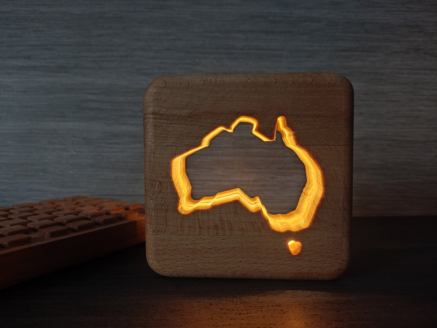 Australien Holz LED Nachtlicht / Dekoration