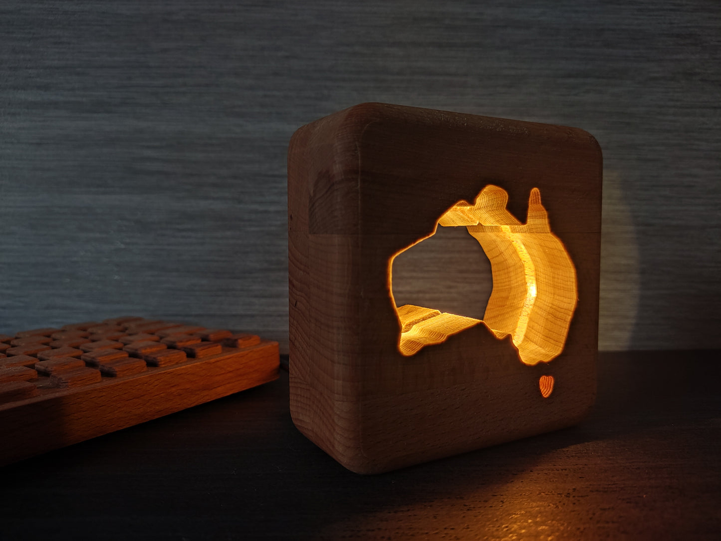 Australien Holz LED Nachtlicht / Dekoration