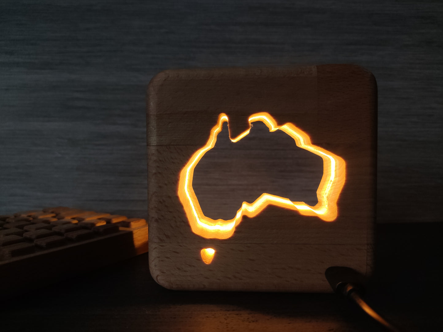 Australien Holz LED Nachtlicht / Dekoration