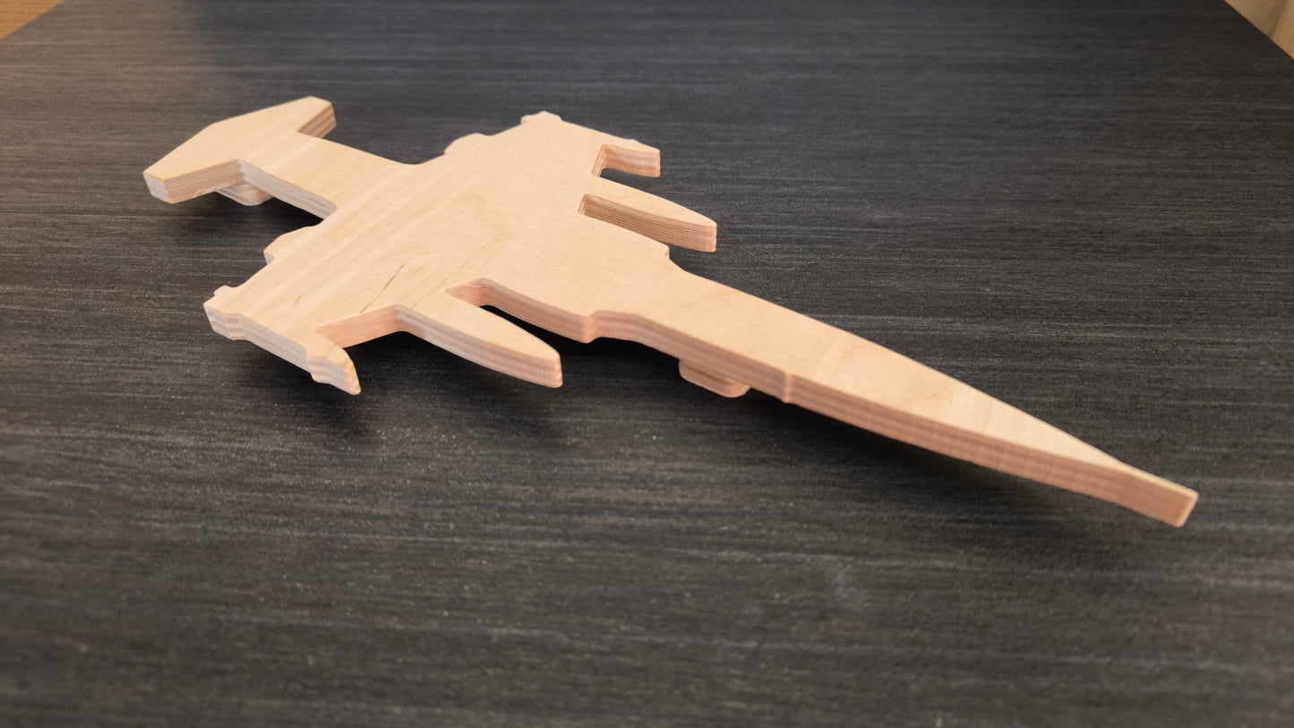 F104 Starfighter Holz LED Wanddekoration / Nachtlicht