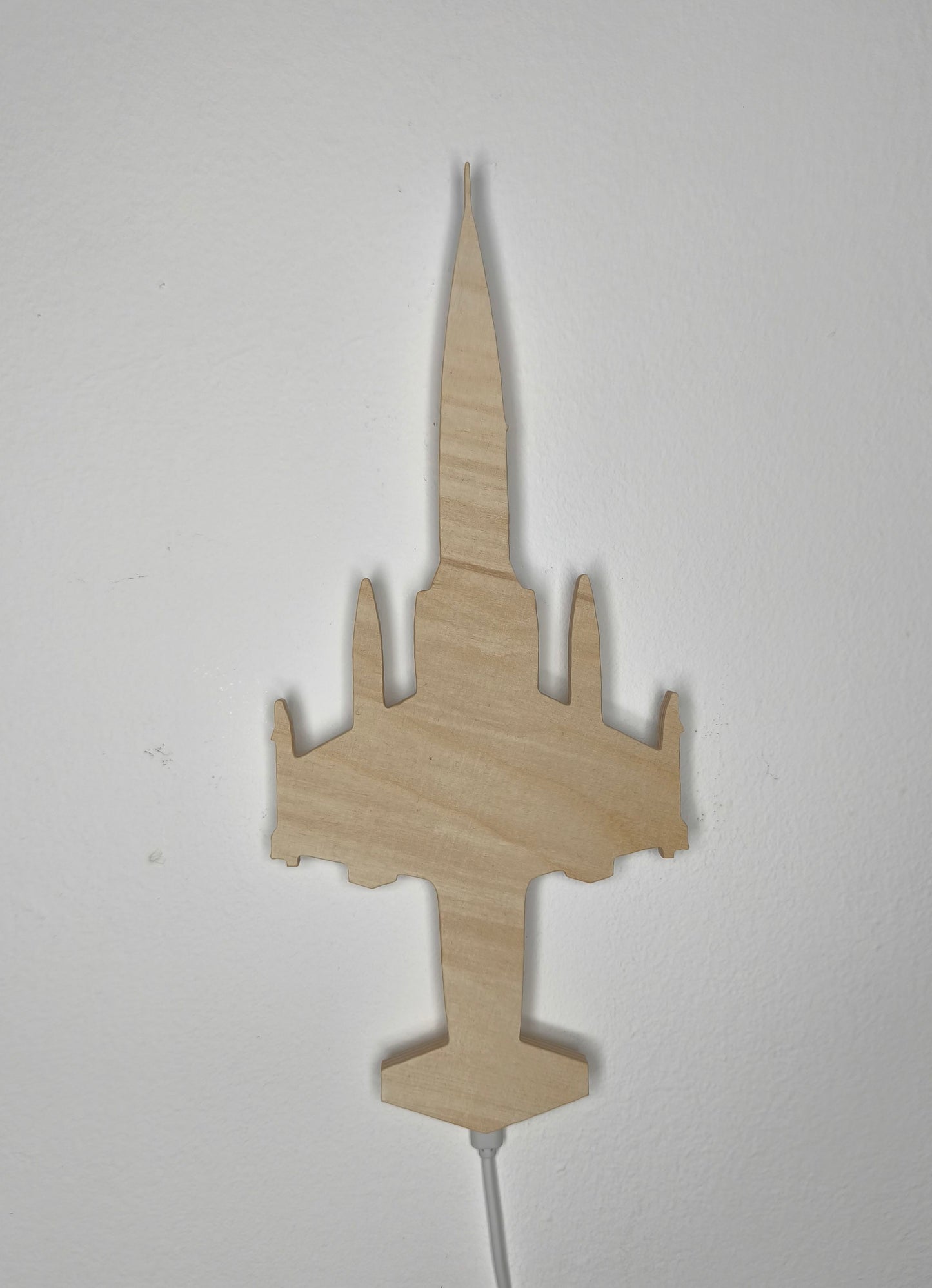 F104 Starfighter Holz LED Wanddekoration / Nachtlicht