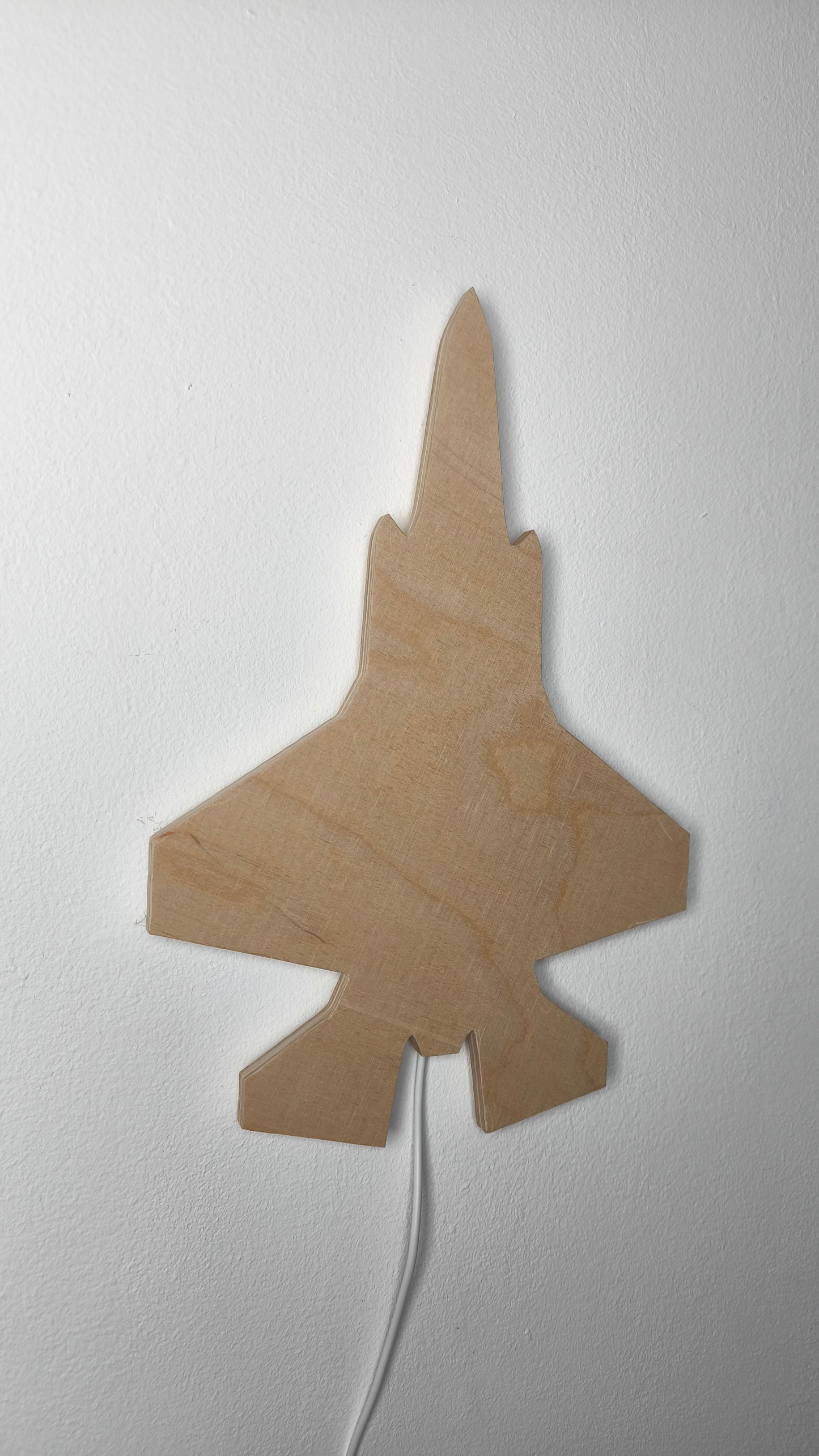 F35 A/B Lightning II Holz LED Wanddekoration / Nachtlicht