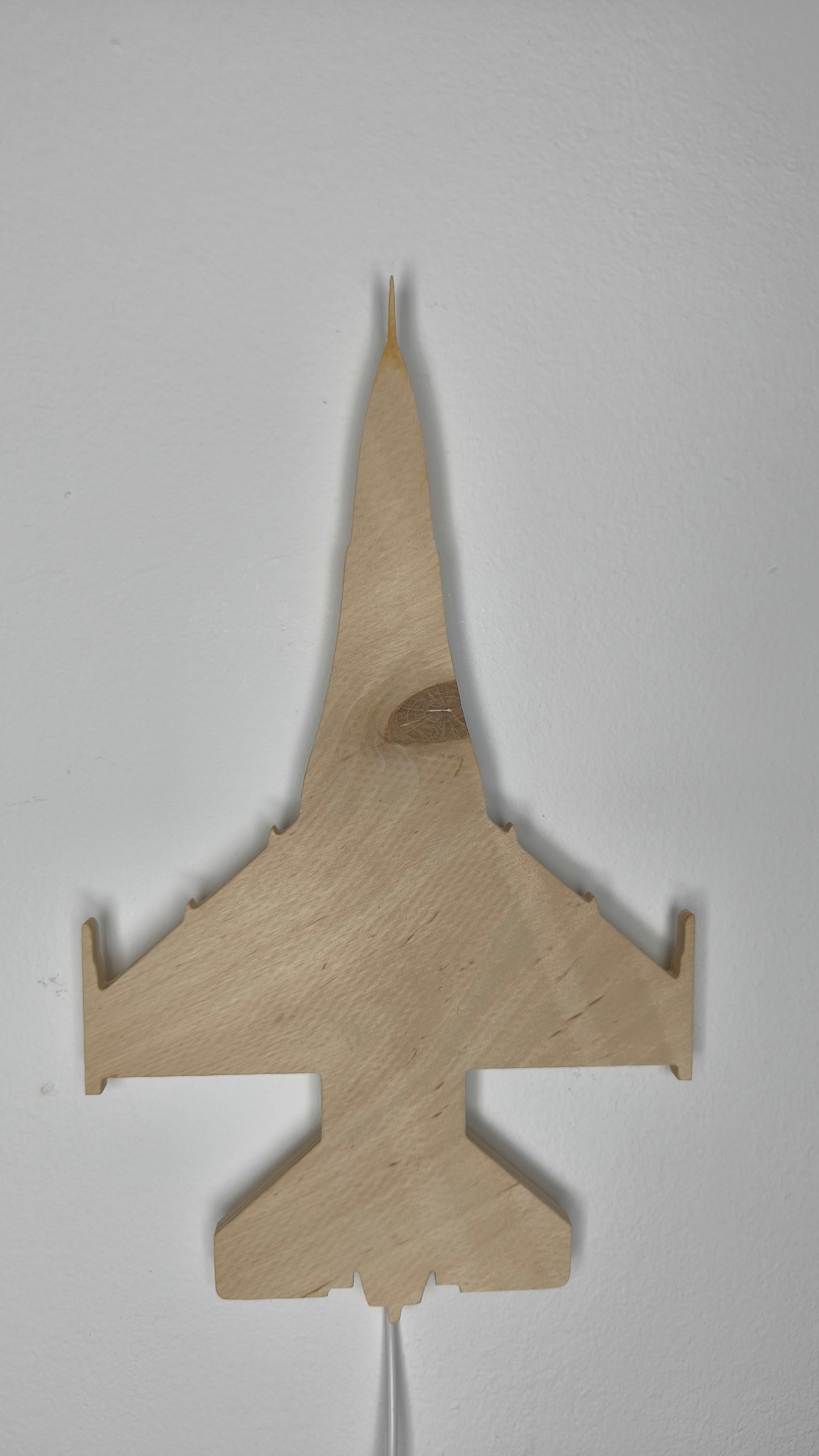 F16 Fighting Falcon / Viper Holz LED Wanddekoration / Nachtlicht