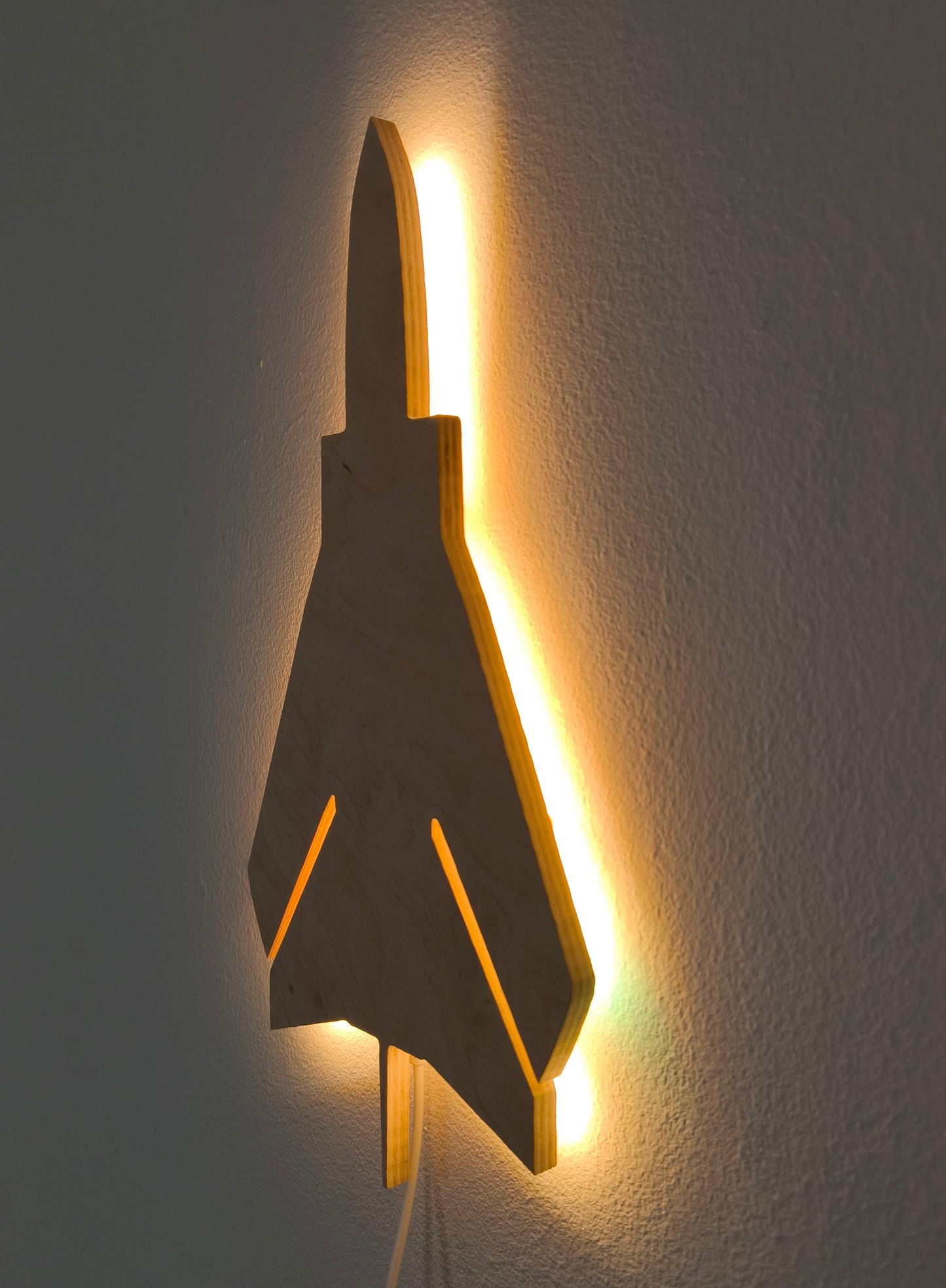 Panavia Tornado PA-200 Holz LED Wanddekoration / Nachtlicht