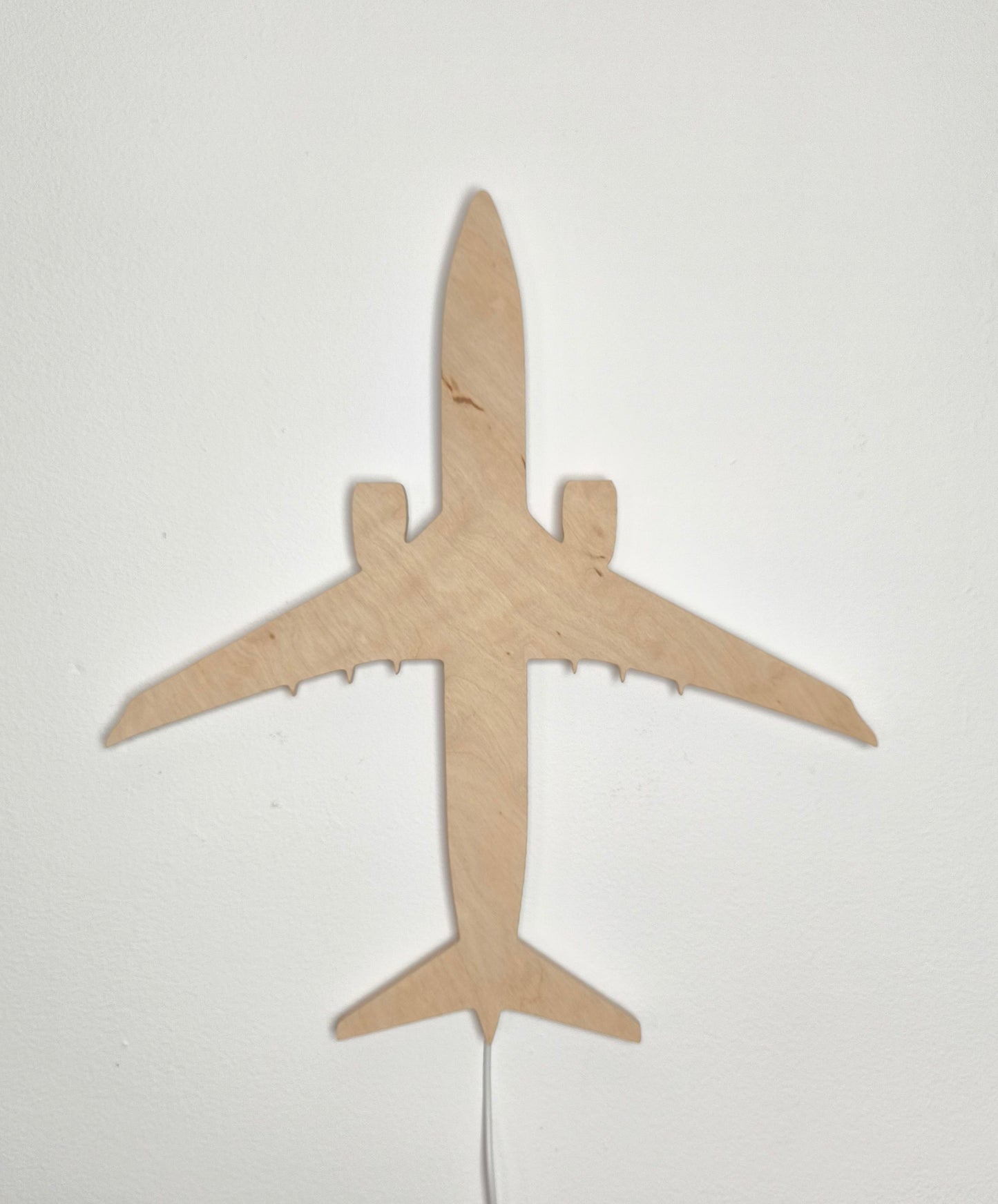 Boeing B737 MAX Holz LED Wanddekoration / Nachtlicht