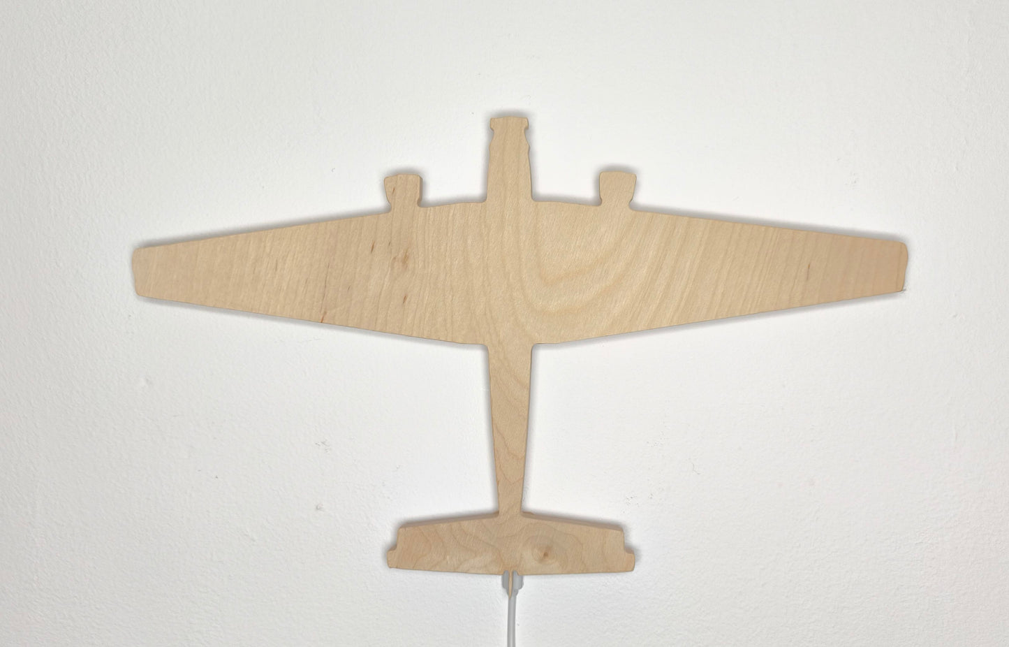 Junkers JU52 Tane Ju Holz LED Wanddekoration / Nachtlicht