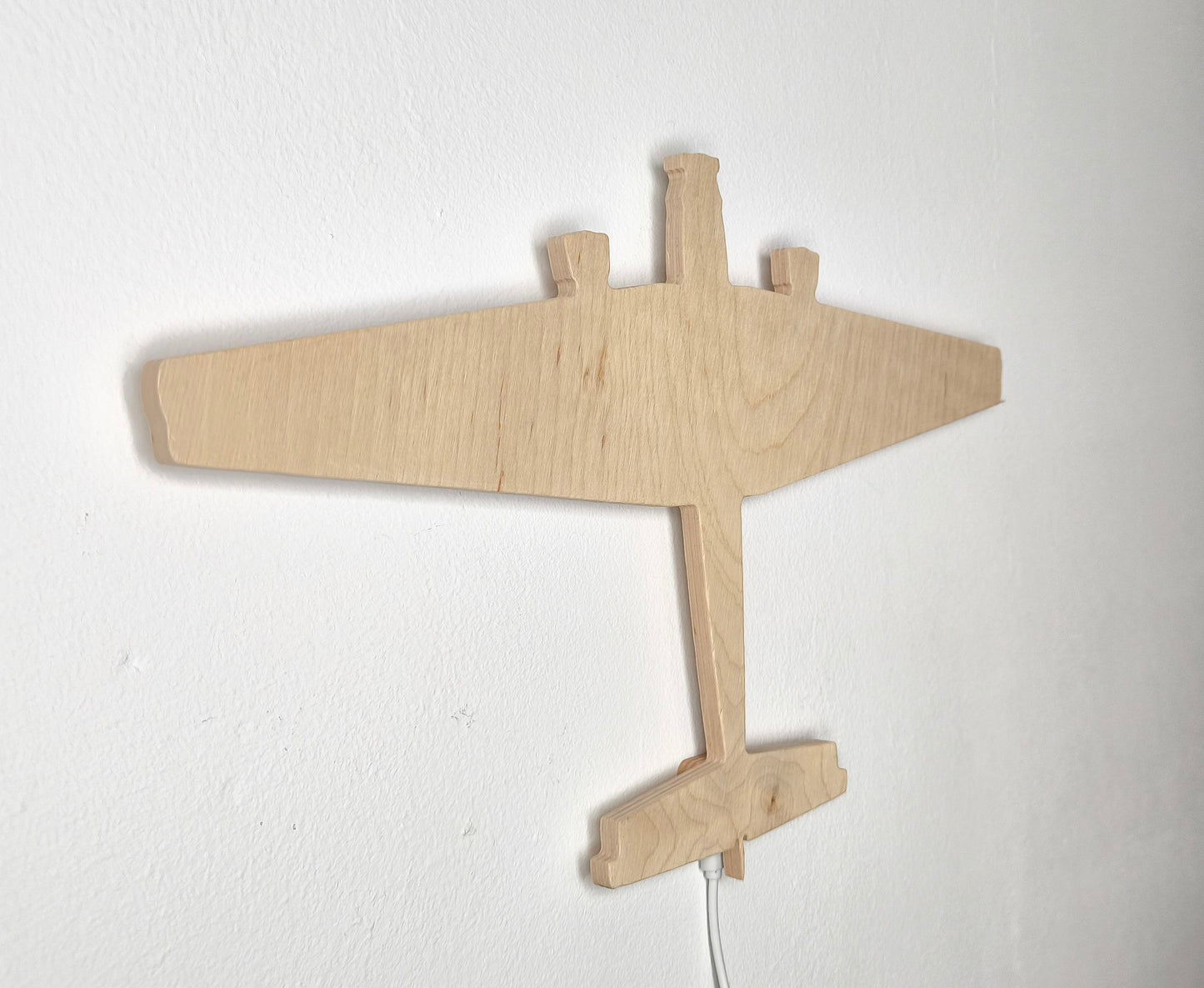 Junkers JU52 Tane Ju Holz LED Wanddekoration / Nachtlicht