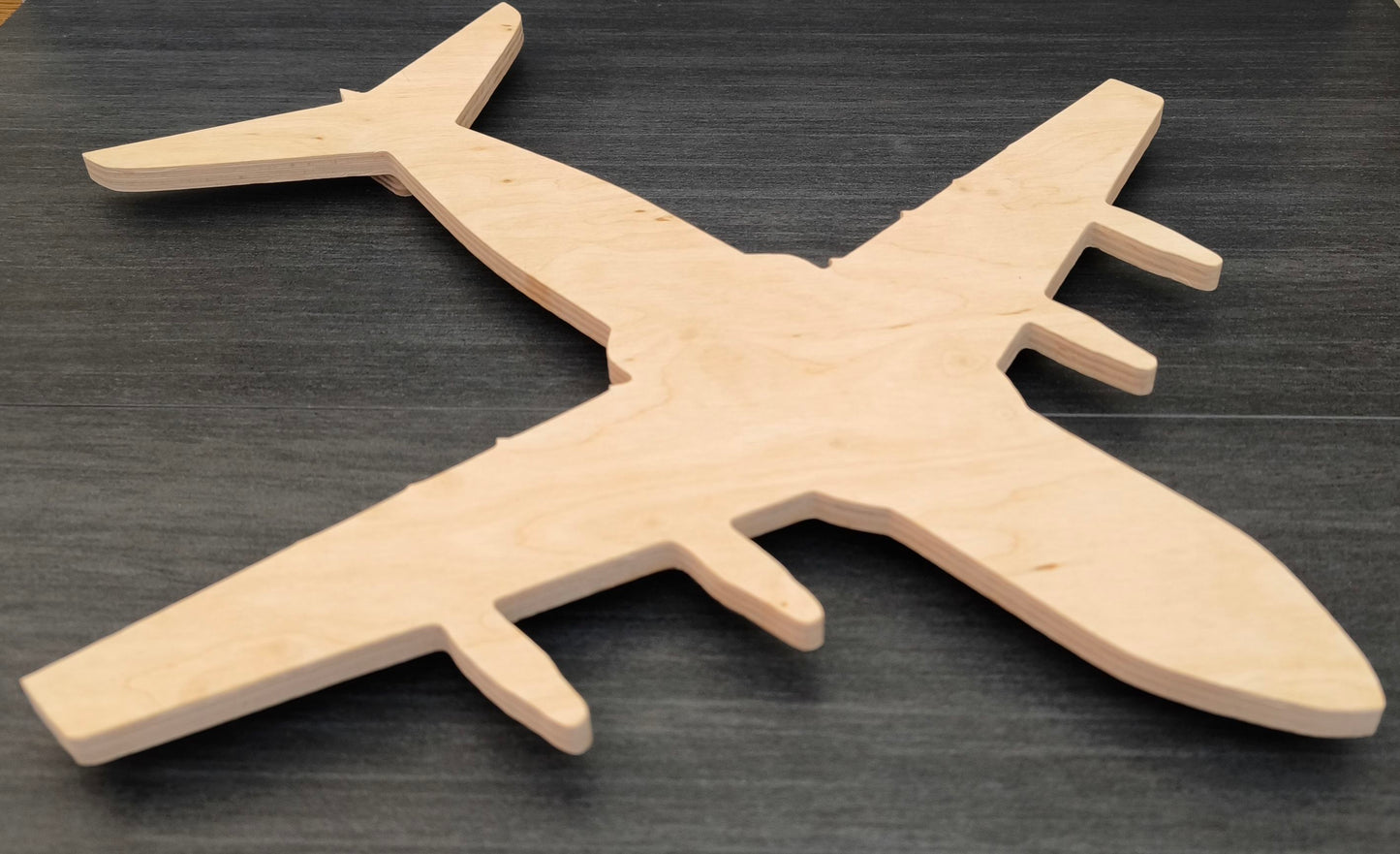 Airbus A400M Wood LED Wall Decoration