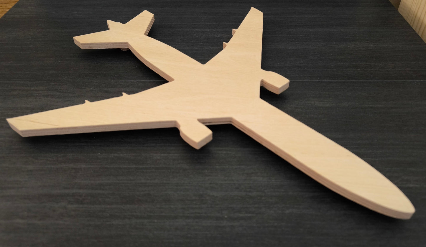 McDonnell Douglas MD-11 MD11 Holz LED Wanddekoration / Nachtlicht
