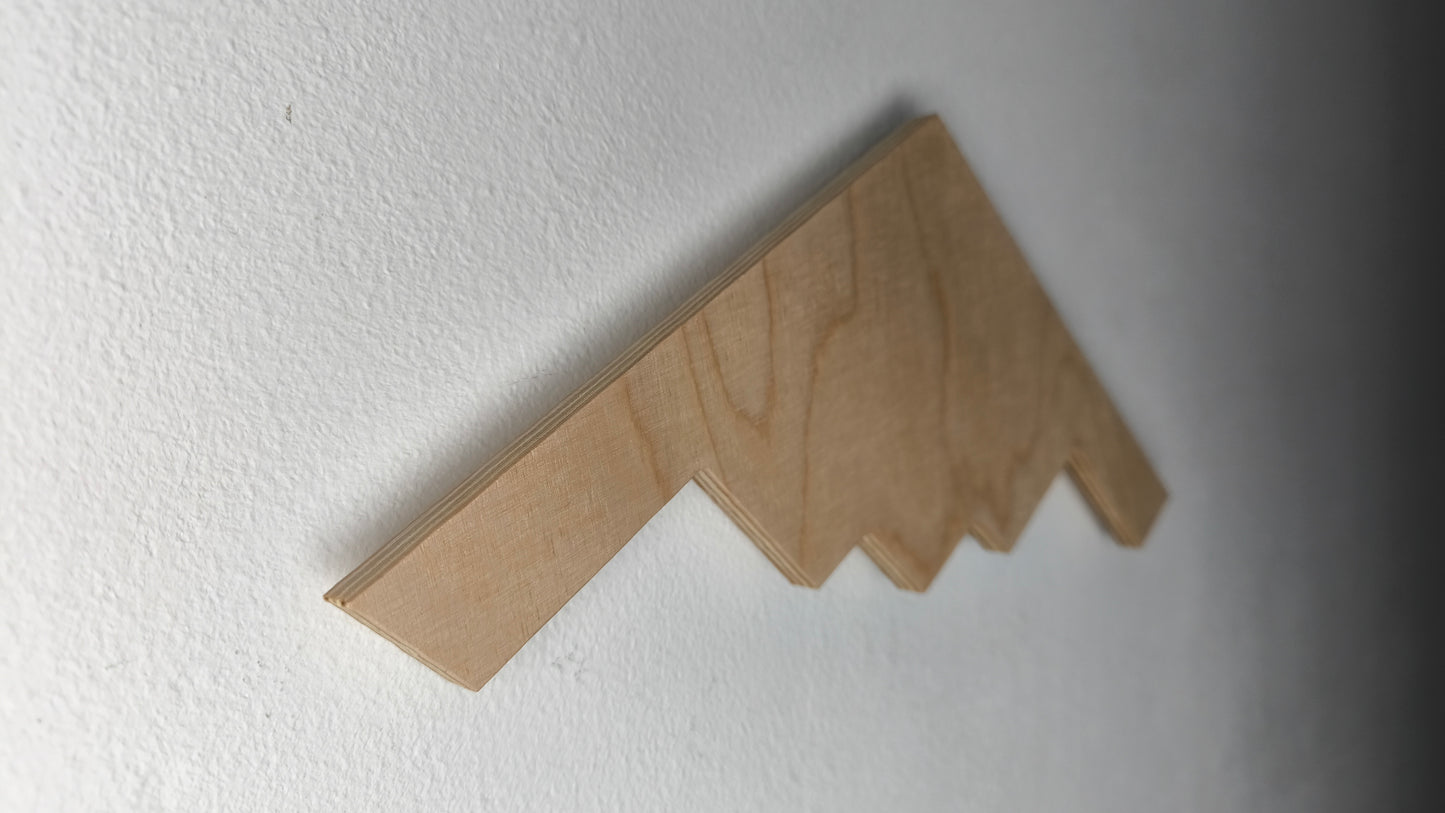 B2 Spirit Bomber Holz LED Wanddekoration / Nachtlicht