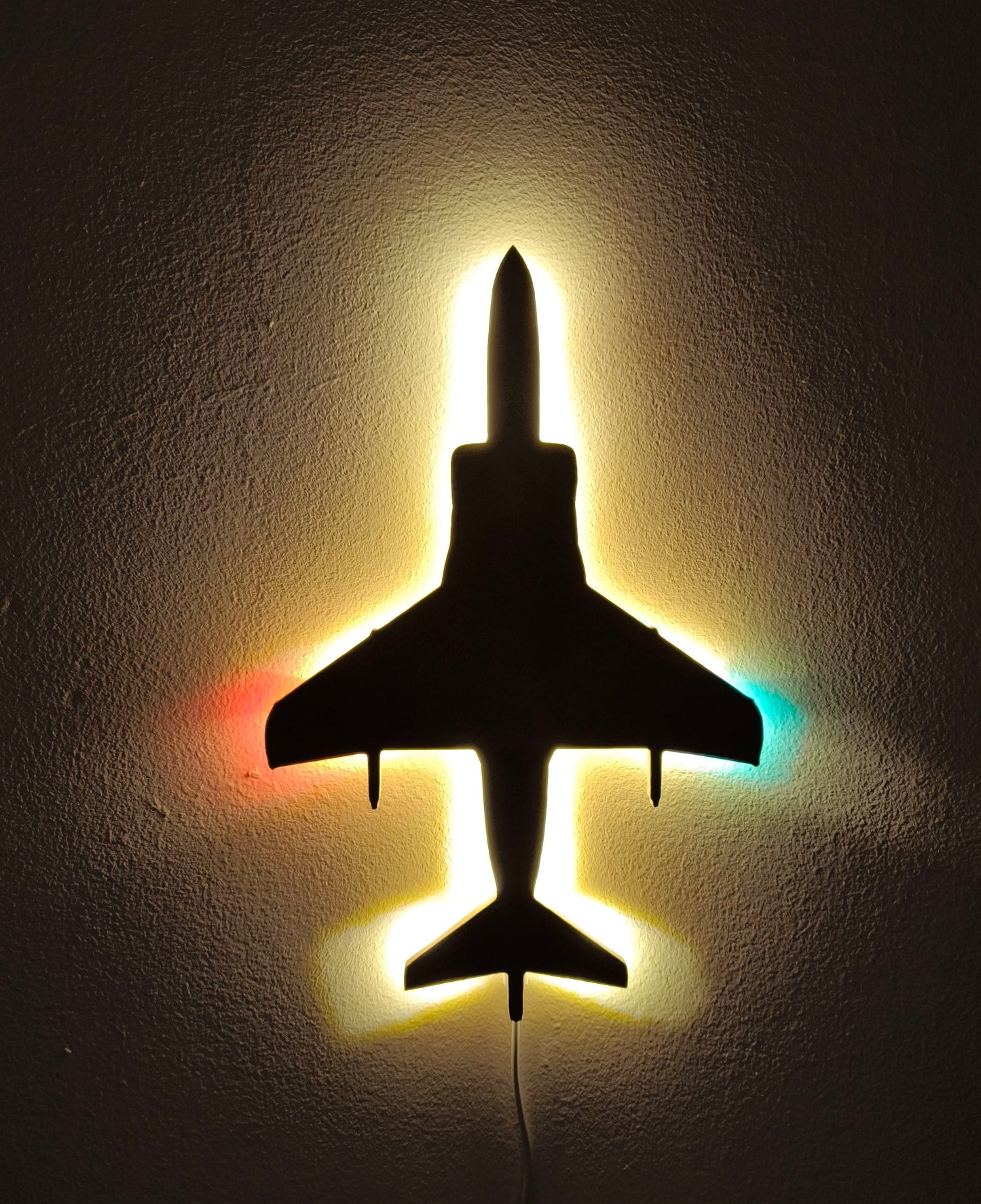 AV-8B Harrier Holz LED Wanddekoration / Nachtlicht