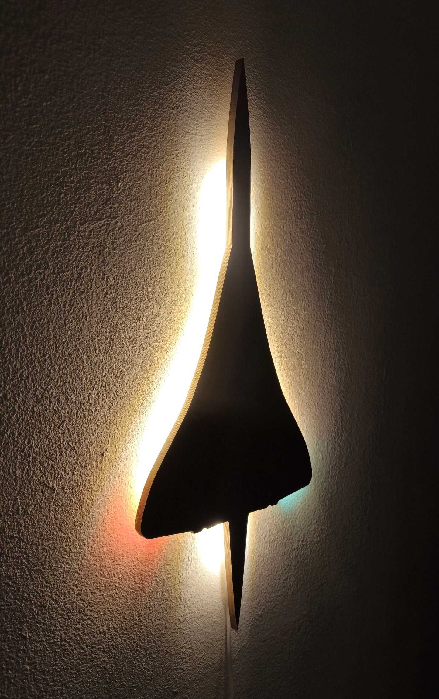 Concorde Holz LED Wanddekoration / Nachtlicht