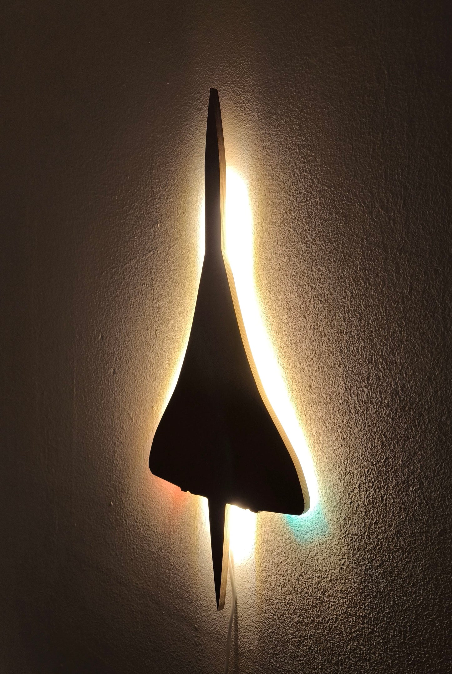 Concorde Holz LED Wanddekoration / Nachtlicht