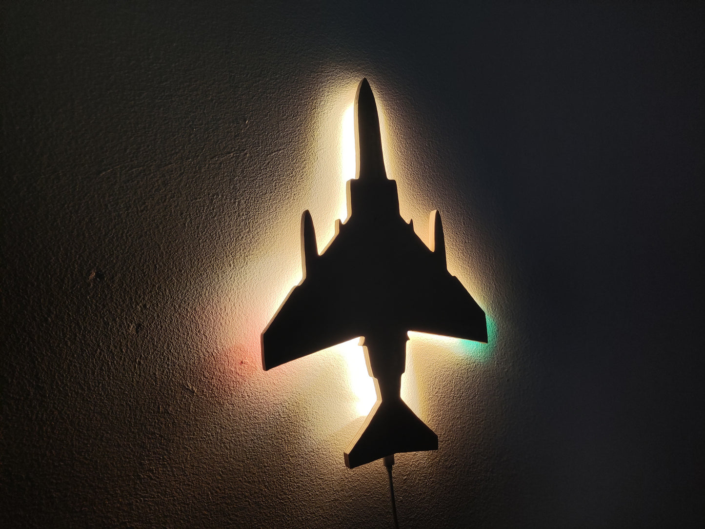 F4 Phantom Holz LED Wanddekoration / Nachtlicht