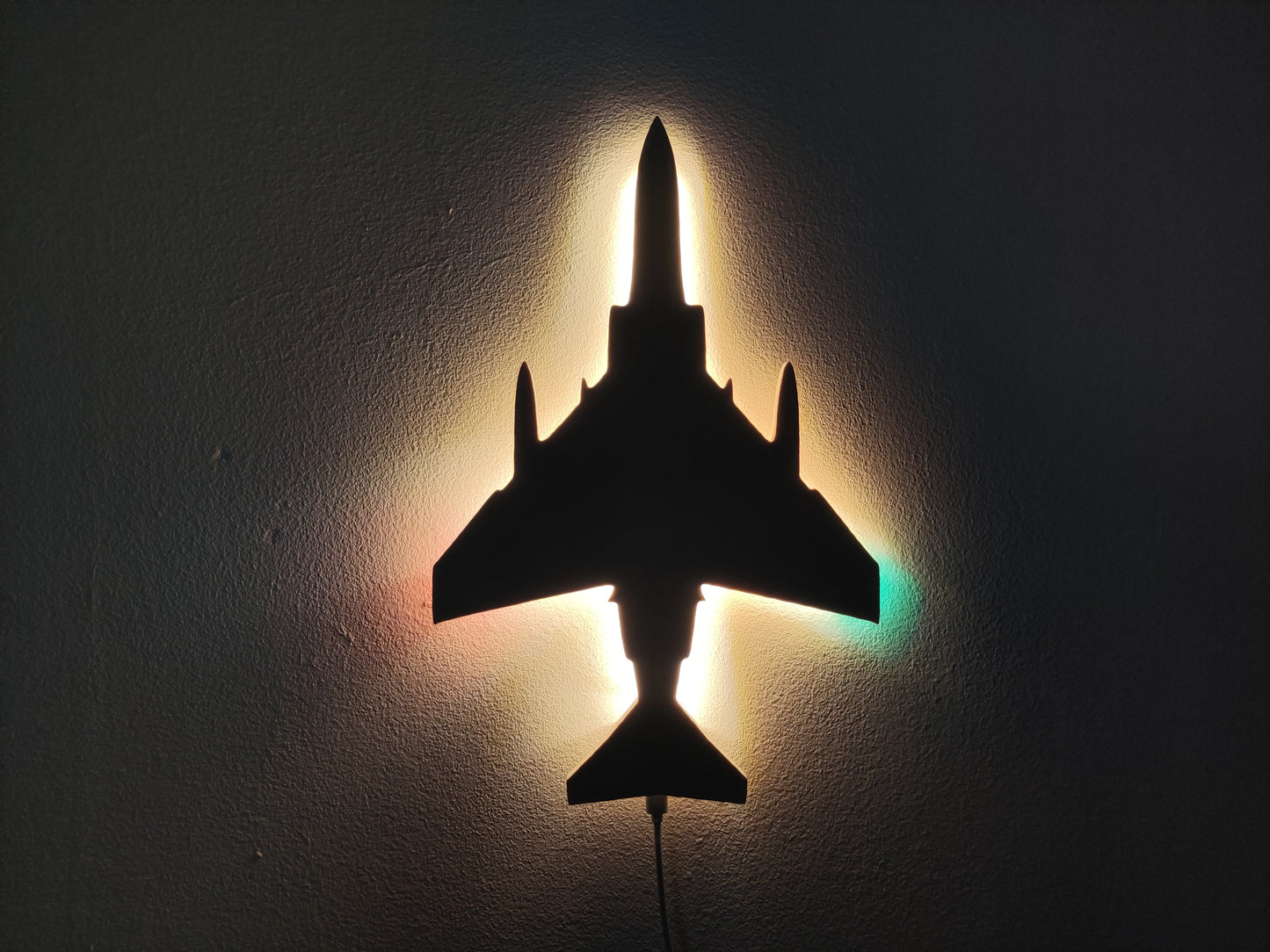 F4 Phantom Holz LED Wanddekoration / Nachtlicht