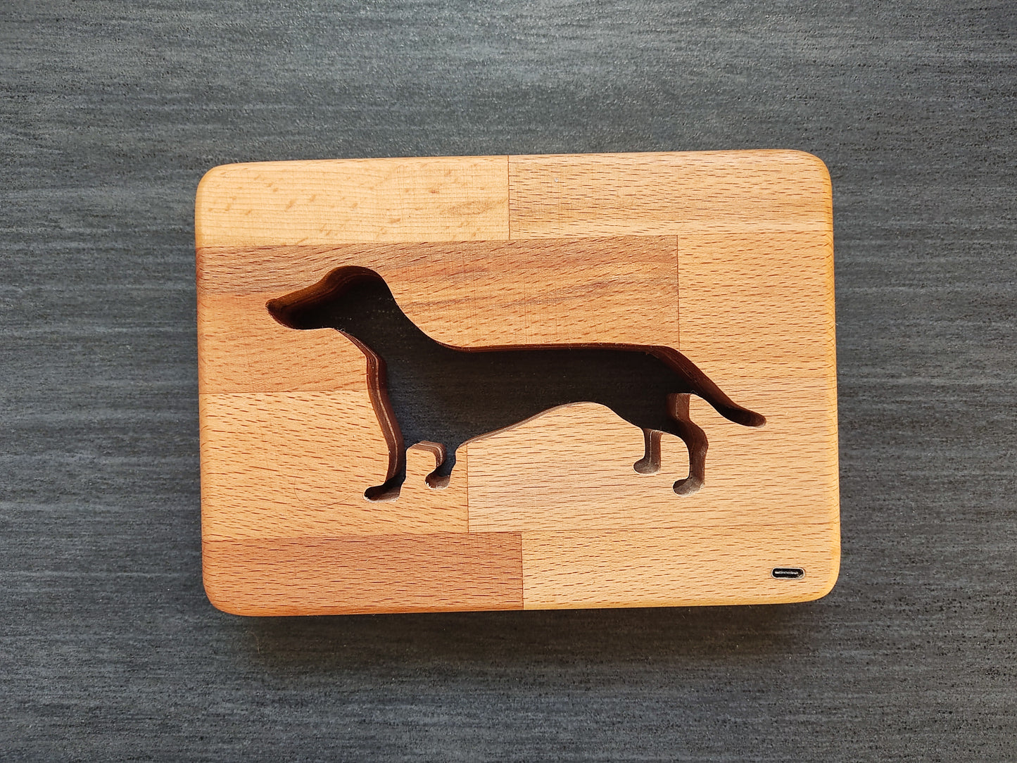 Dachshund / Dackel (mittlere Größe) Holz LED Nachtlicht / Dekoration
