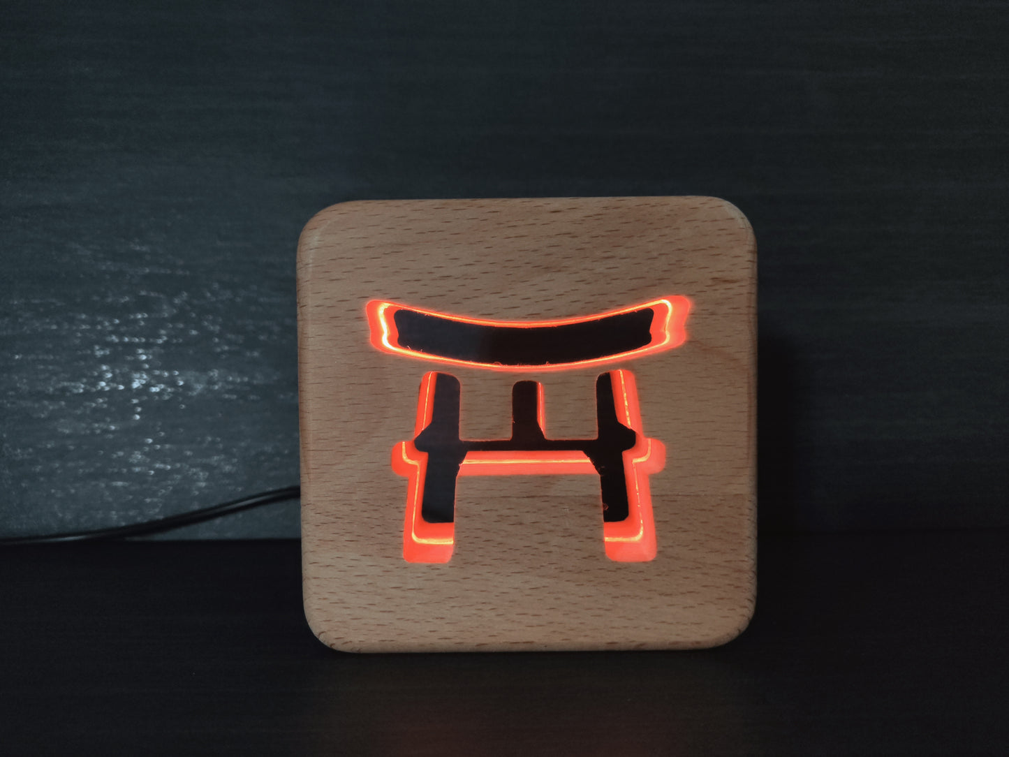Japanese Torii Gate LED Nightlamp with Remote Control / Adjustable Color