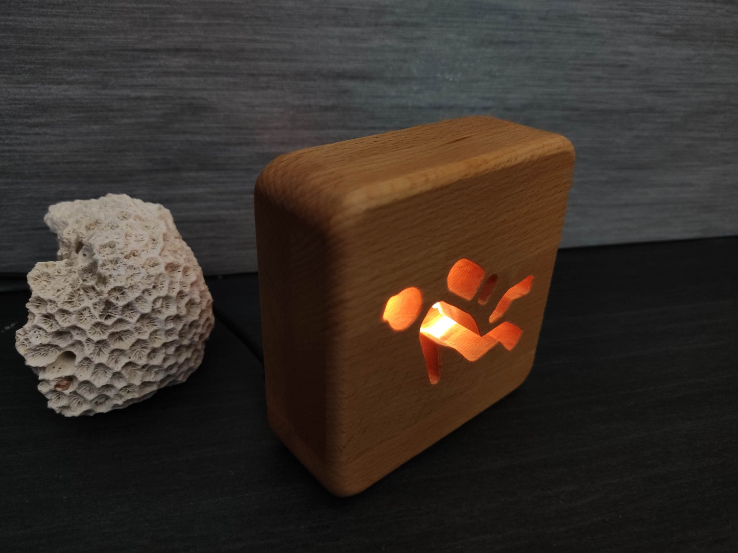 Taucher Tauchen Holz LED Nachtlicht / Dekoration