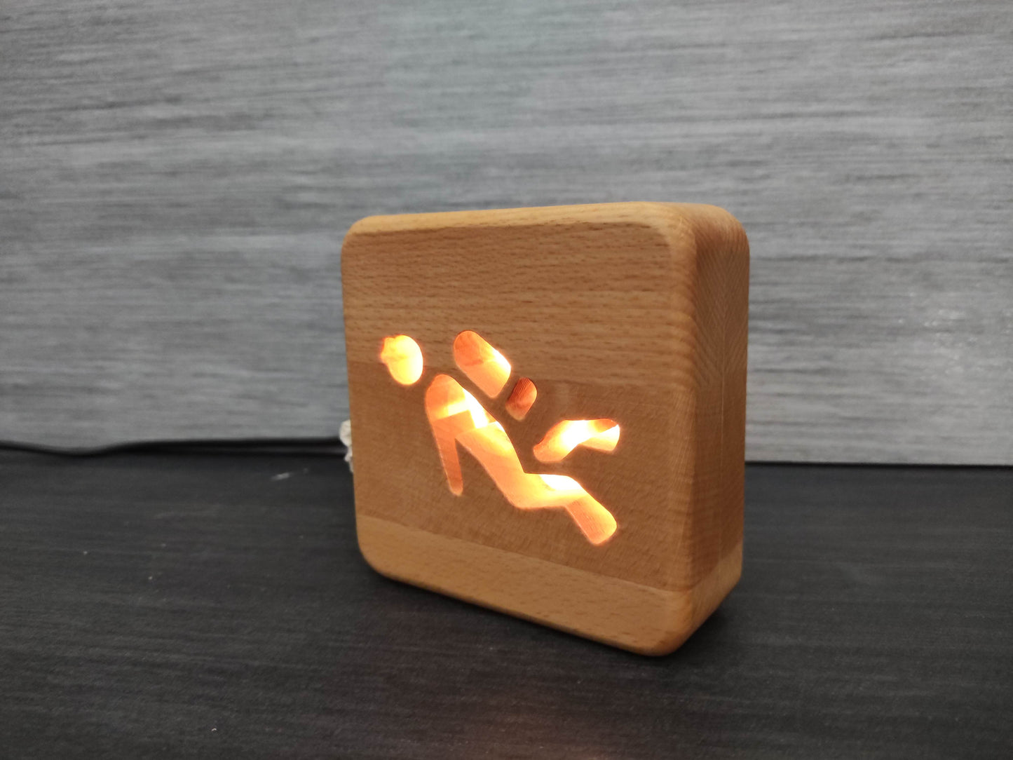 Taucher Tauchen Holz LED Nachtlicht / Dekoration