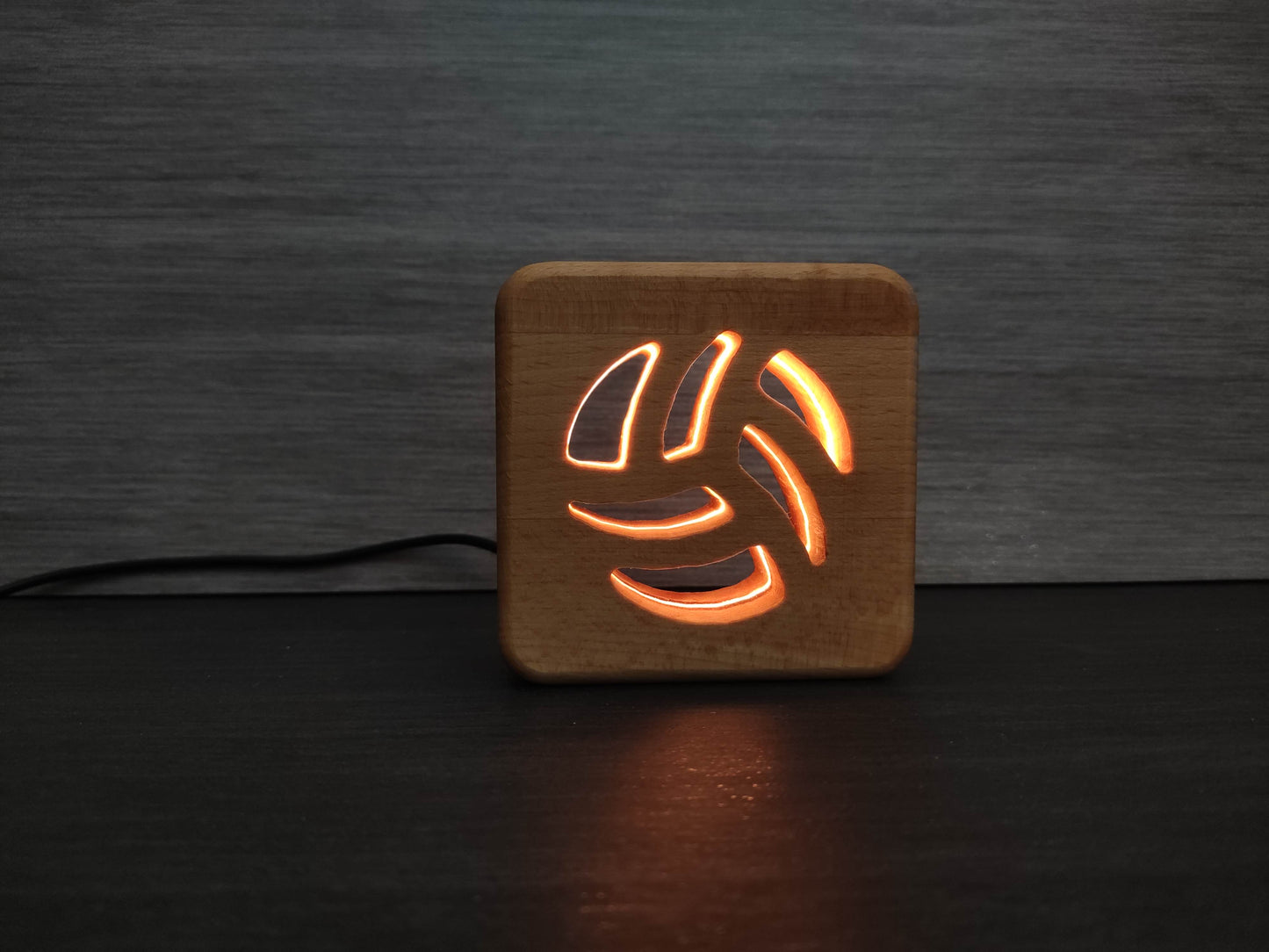 Volleyball Holz LED Nachtlicht / Dekoration