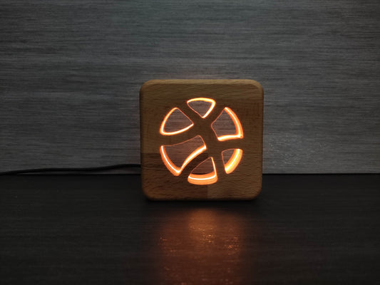 Basketball Holz LED Nachtlicht / Dekoration