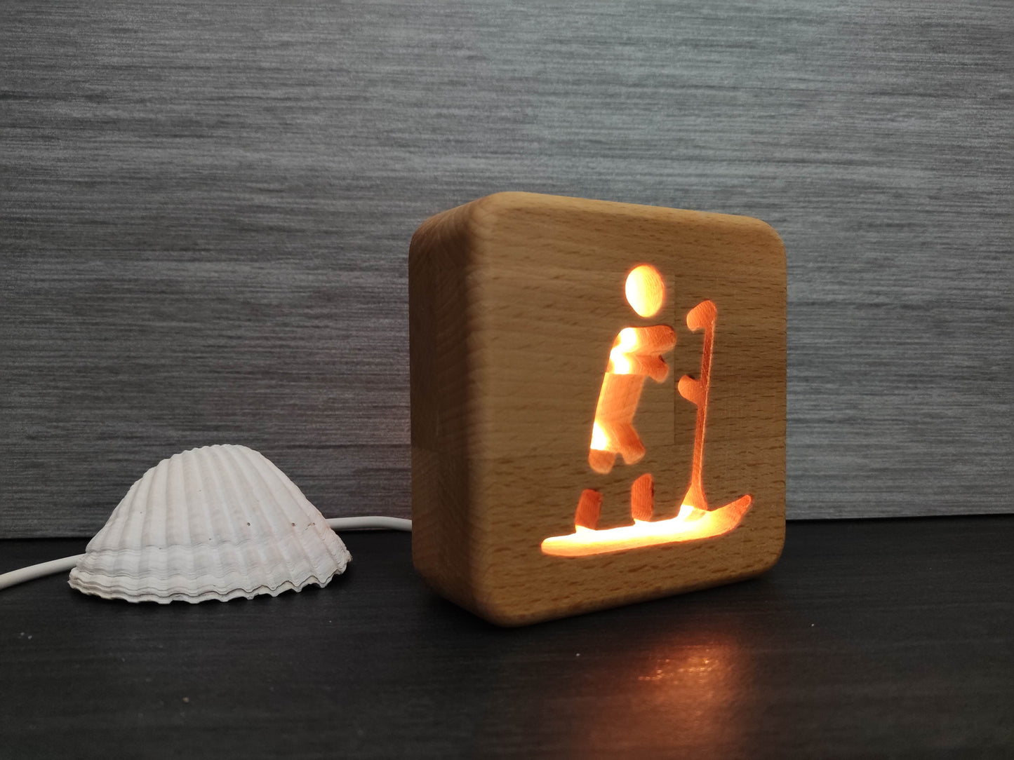 Stand up Paddle SUP Holz LED Nachtlicht / Dekoration
