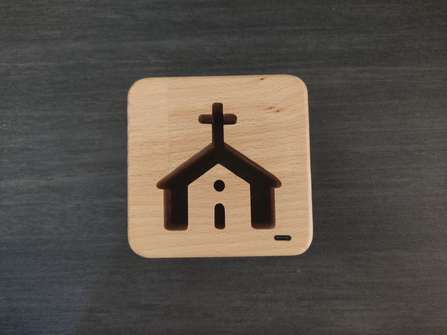 Kirche Holz LED Nachtlicht / Dekoration