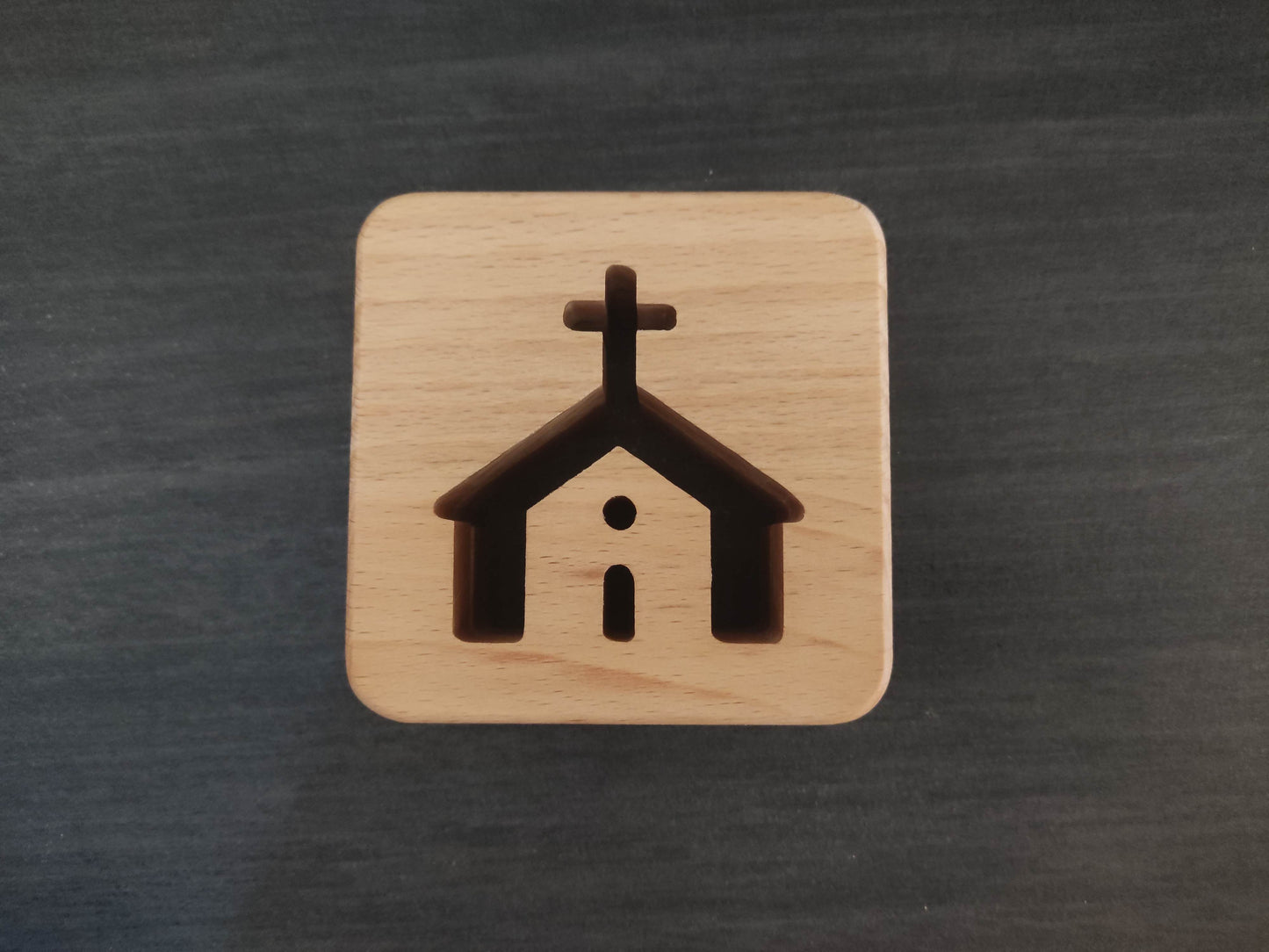 Kirche Holz LED Nachtlicht / Dekoration