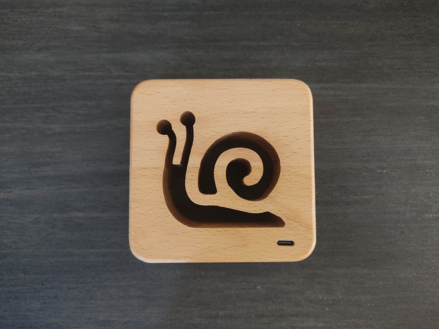 Schnecke Holz LED Nachtlicht / Dekoration