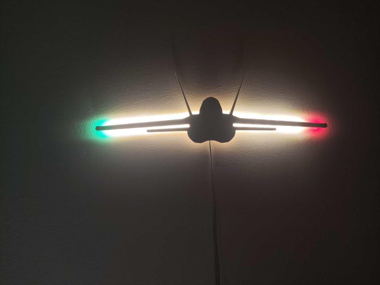 F35 A/B Lightning II LED Wall Decoration (front view)
