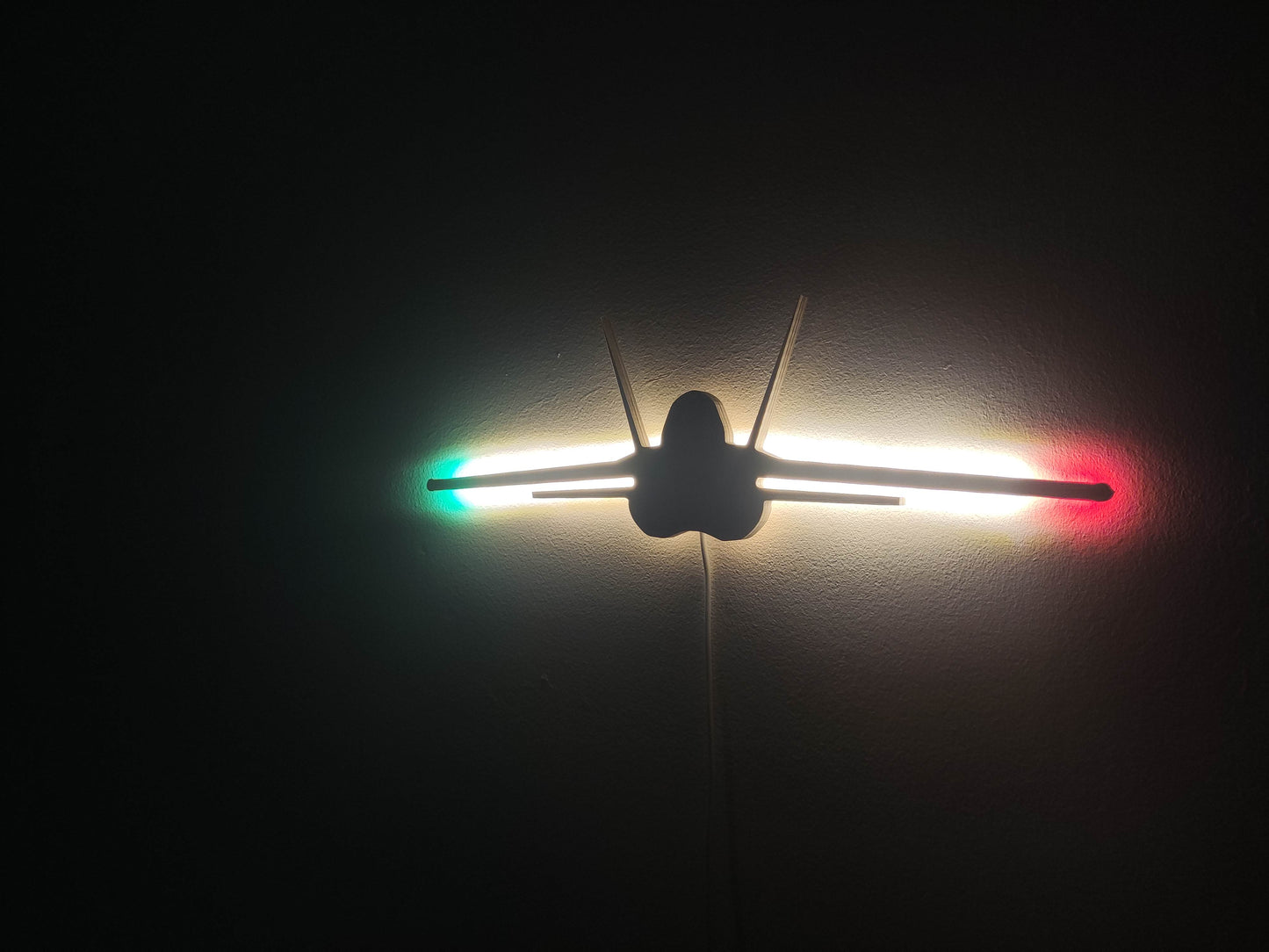 F35 A/B Lightning II LED Wall Decoration (front view)