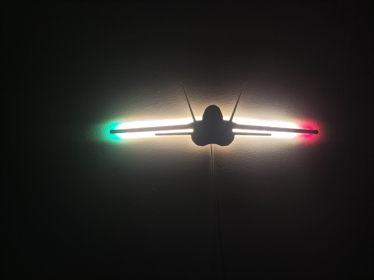 F35 A/B Lightning II LED Wall Decoration (front view)
