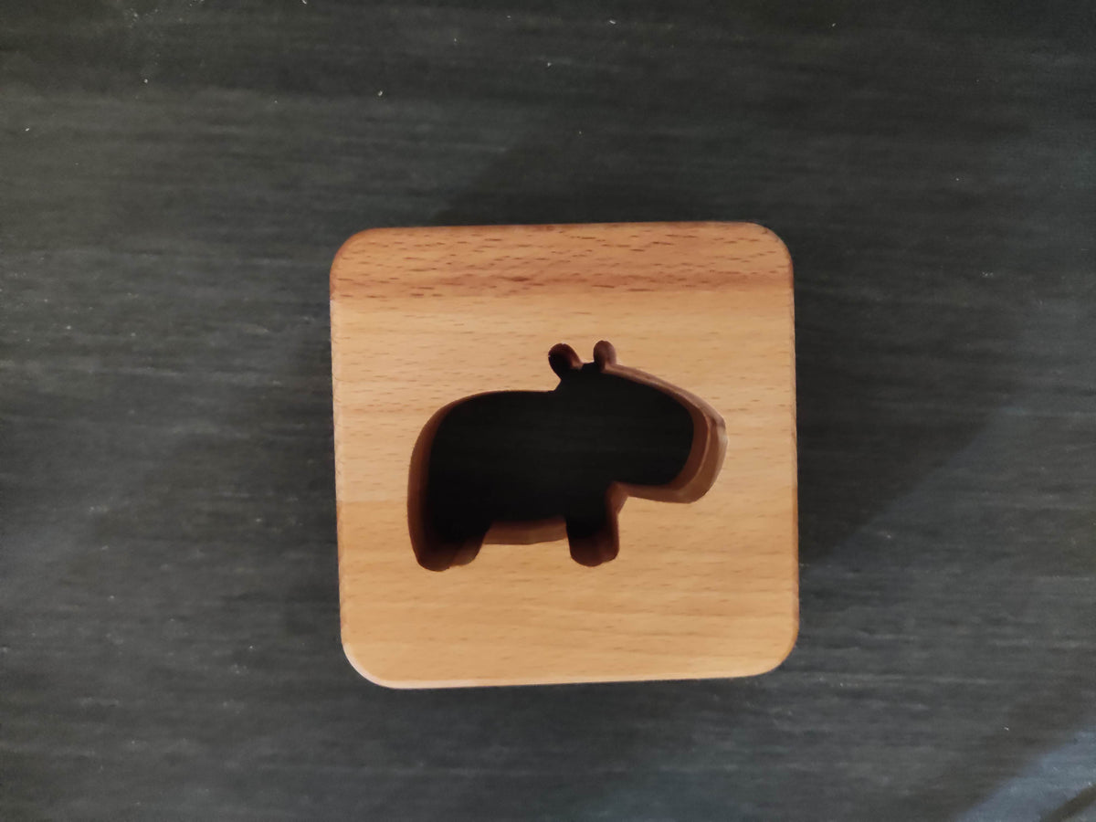 Capybara Wasserschein Holz LED Nachtlicht / Dekoration