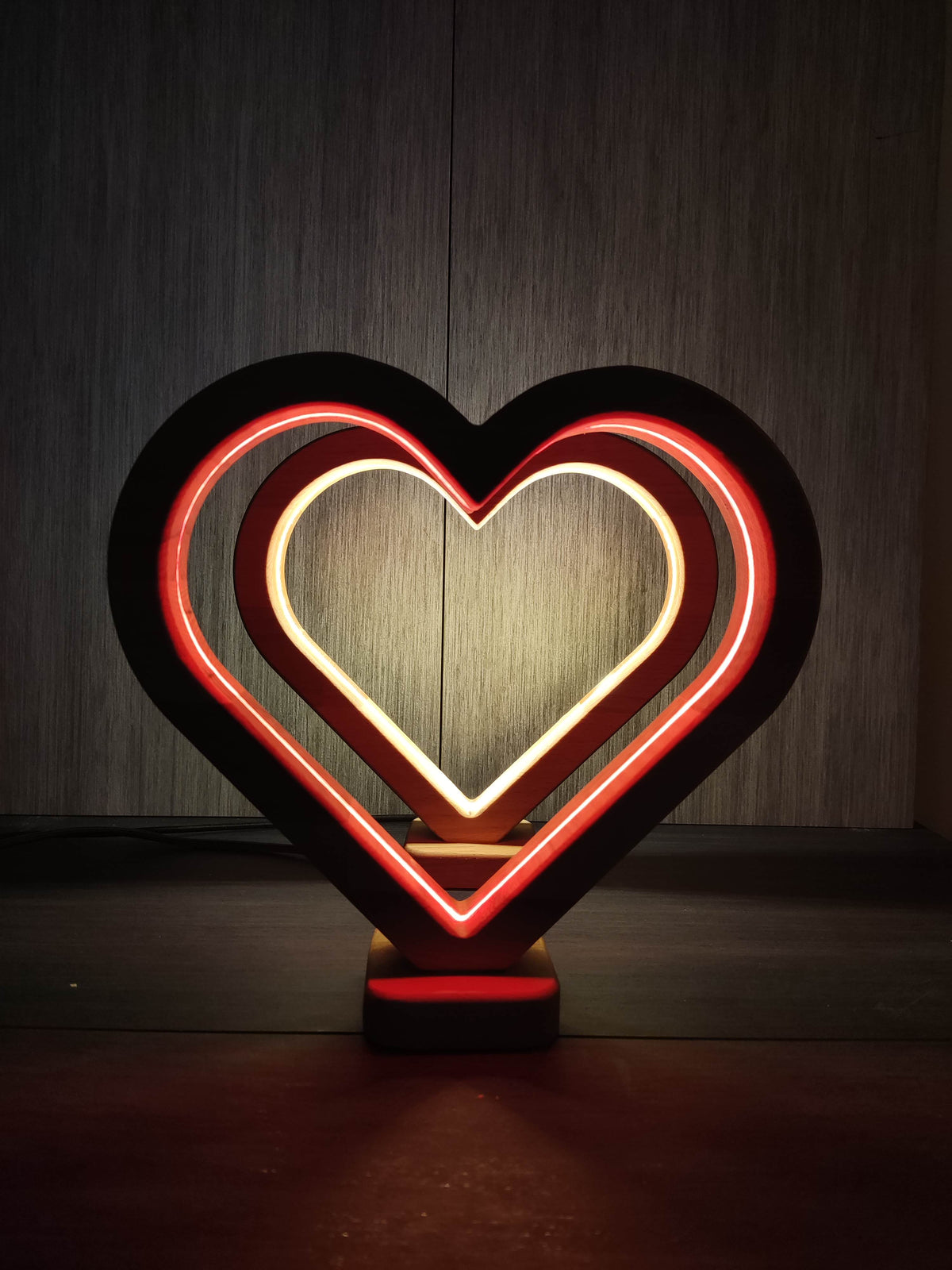 Heart (Small) (Red) LED Desk lamp
